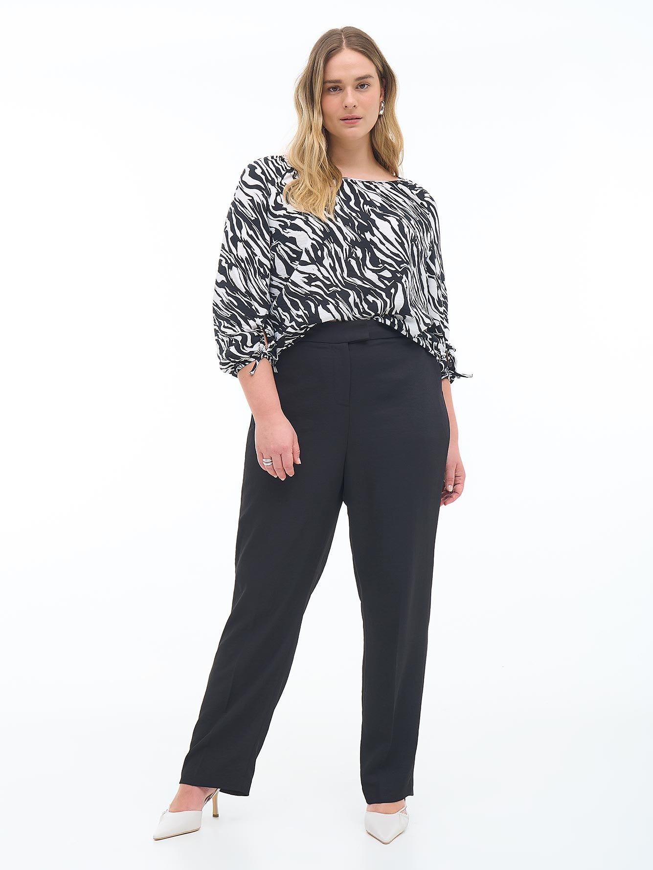 Responsible, Blouse with Balloon Sleeves - Addition Elle