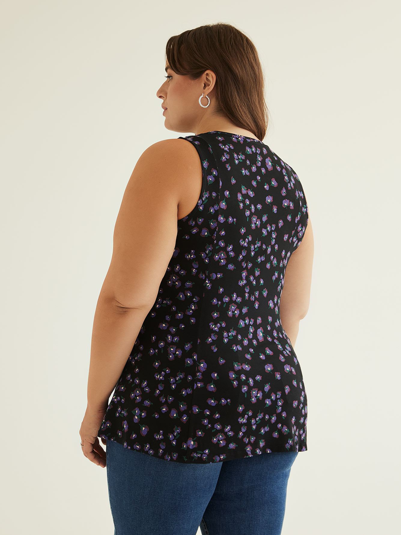 Responsible, Printed Long Knit Swing Top - PENN. Essentials