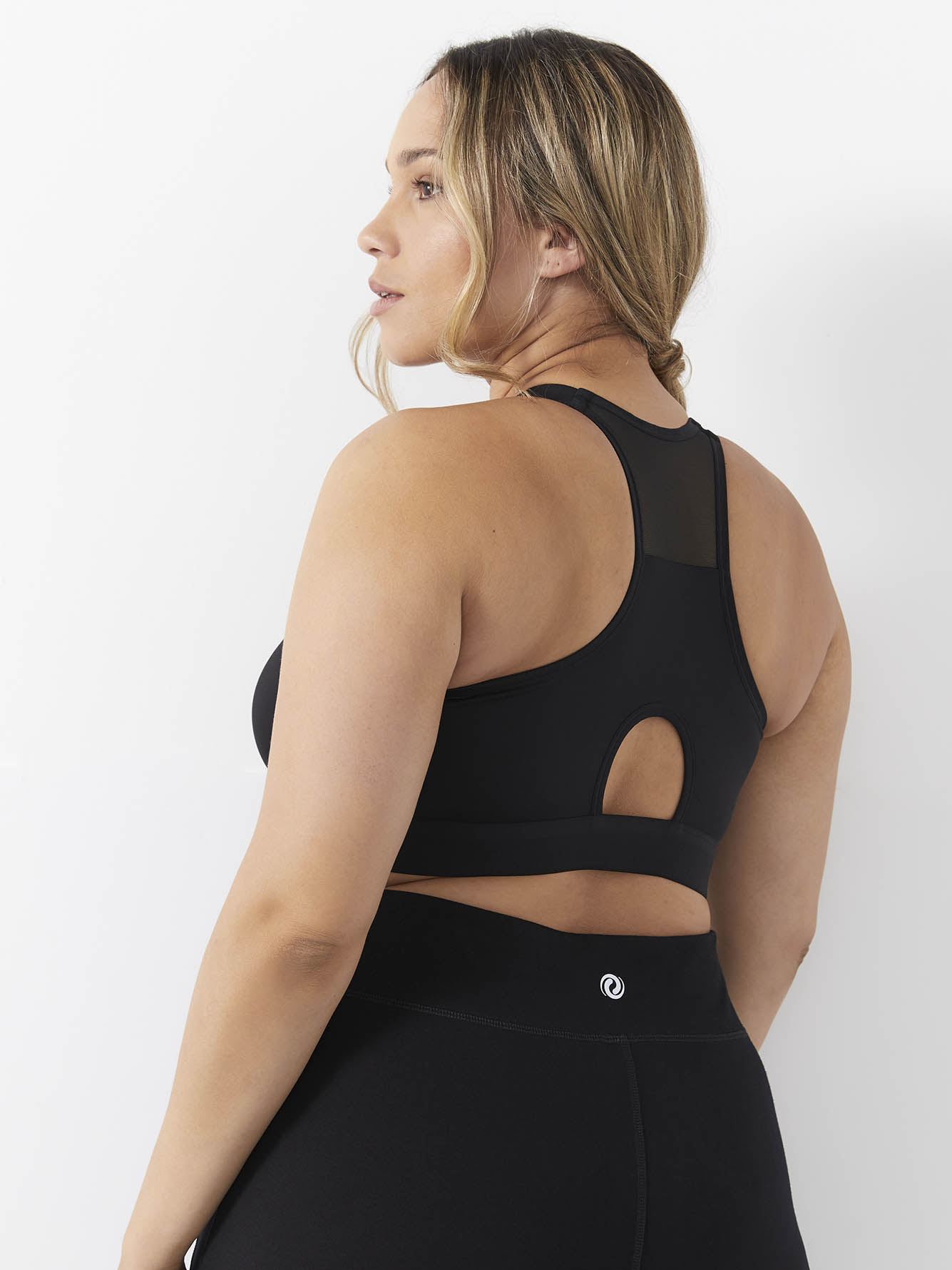 Wireless Medium Support Sports Bra with Mesh Inserts, G-H Cups - Active Zone