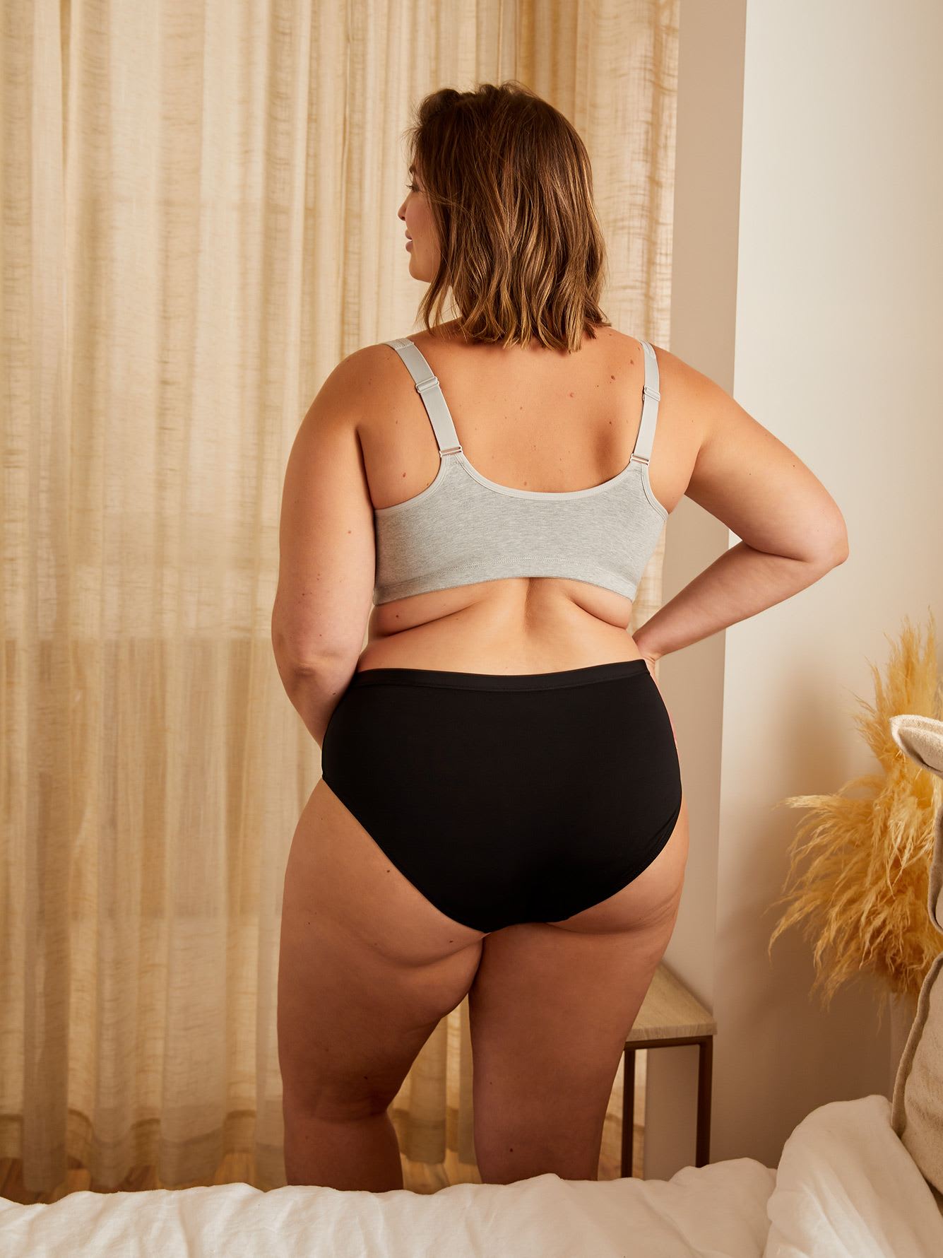 Front Closure Wireless Heather Cotton Bra - tiVOGLIO