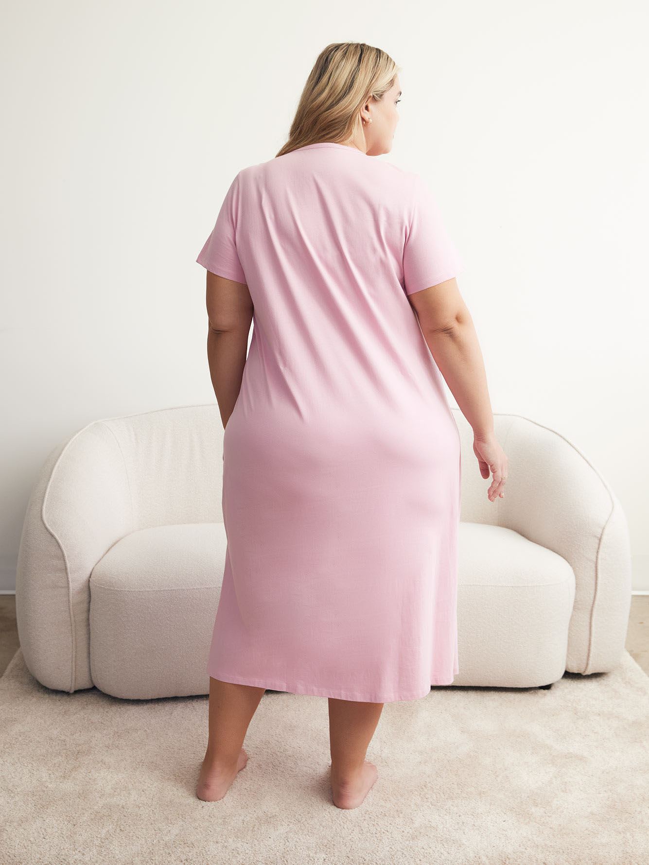 Short-Sleeve Long Sleepshirt - ti Voglio