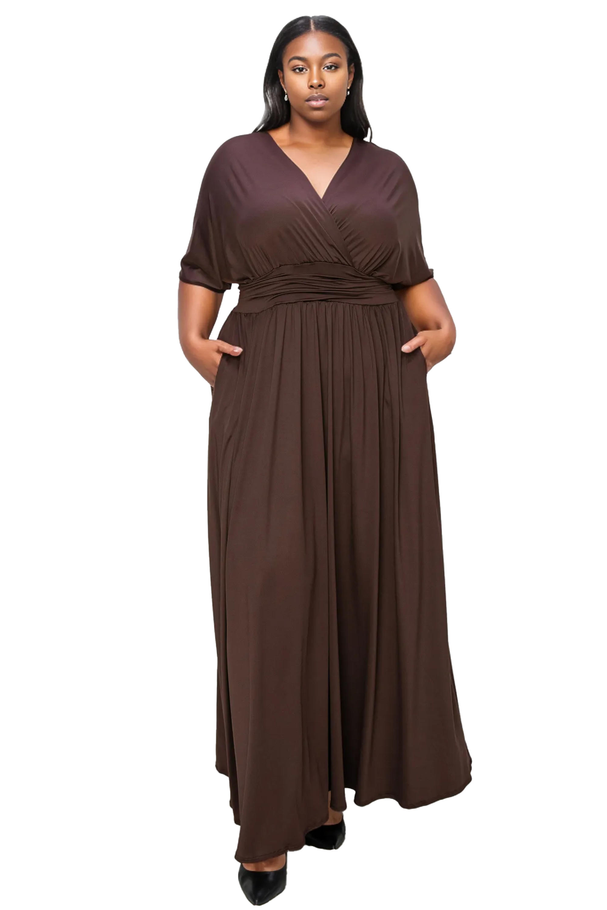 Raffi Pocket Empire Waist Maxi Dress - L I V D