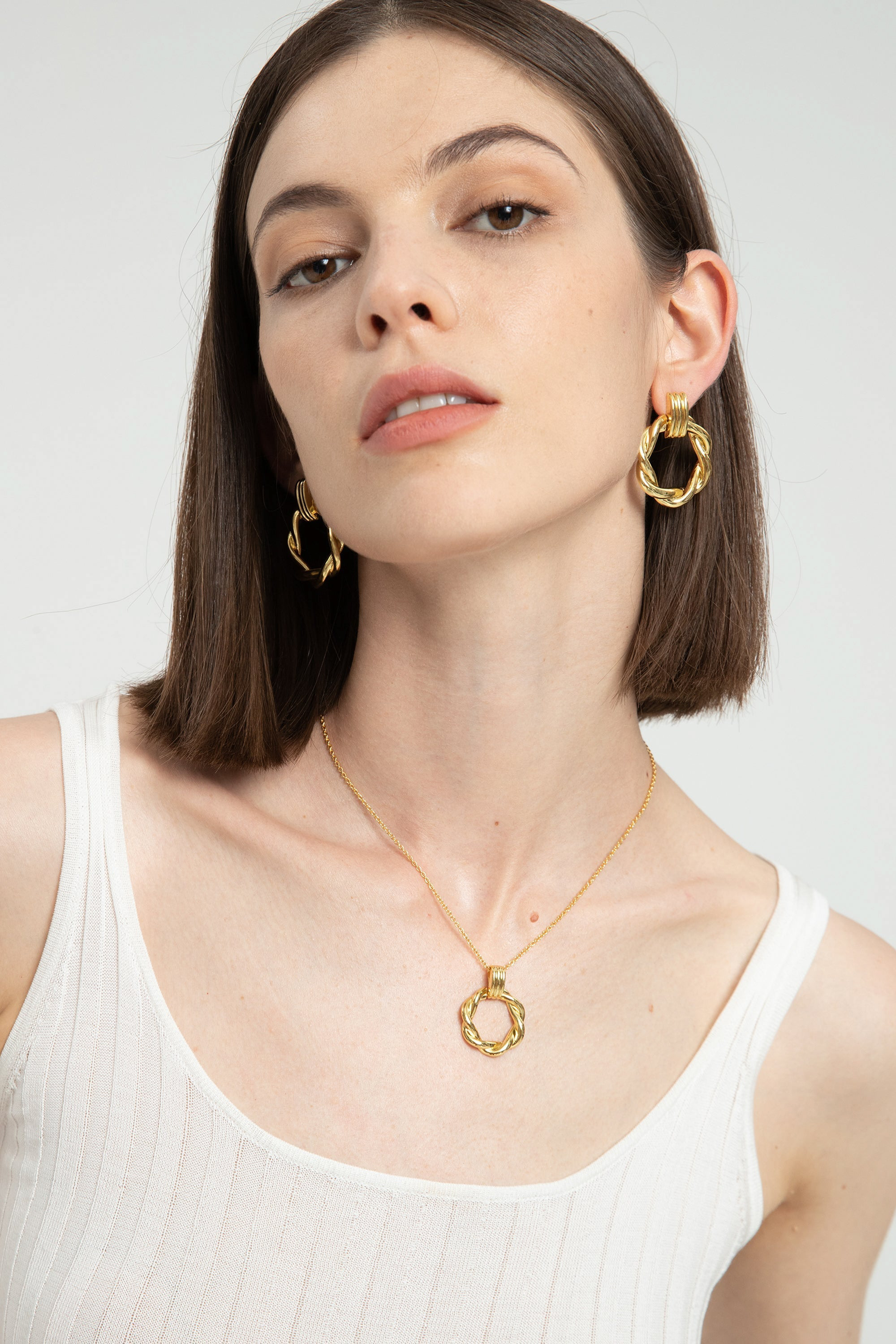 Classicharms-Eléa Twisted Hoop Earrings