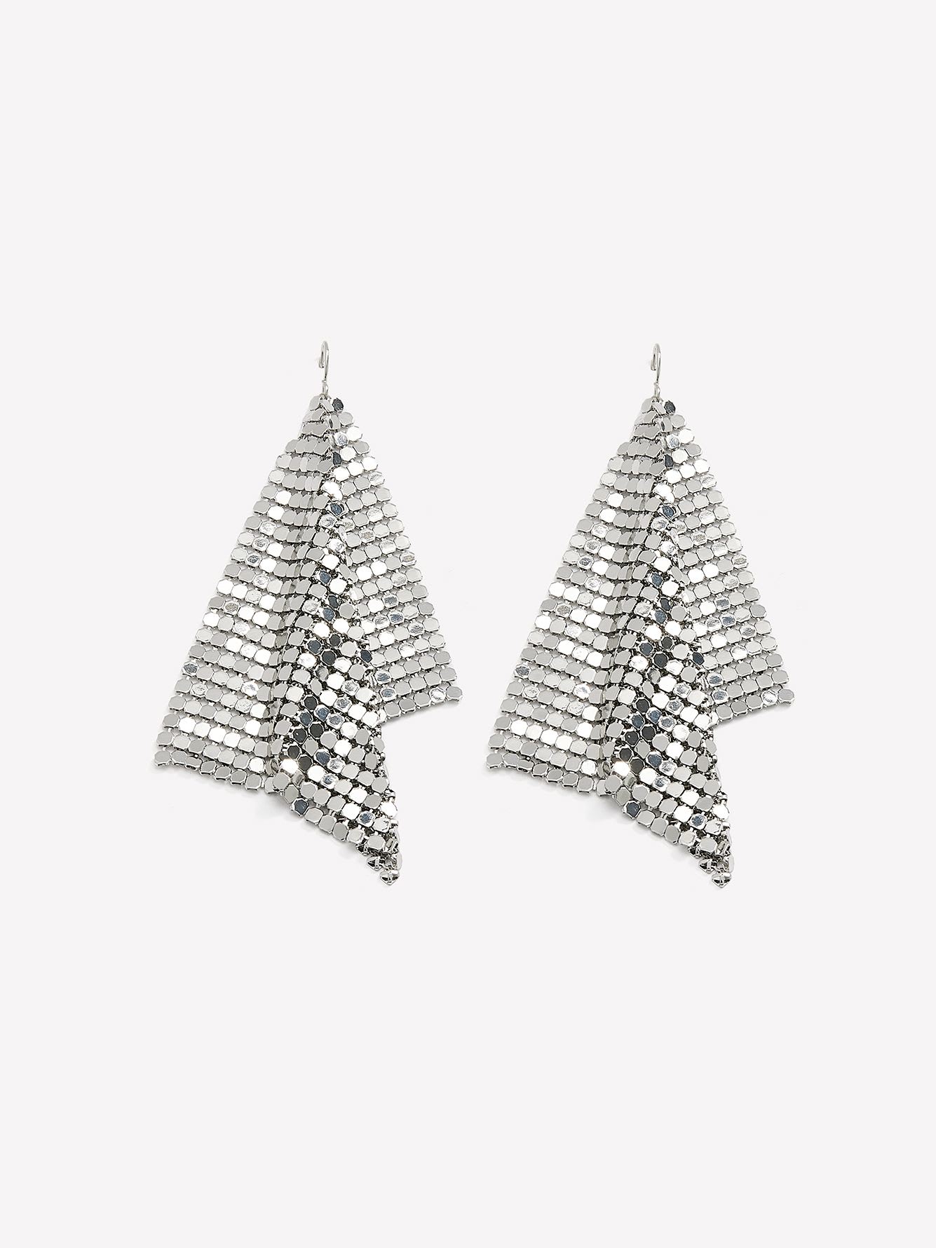 Metal Mesh Earrings - Addition Elle