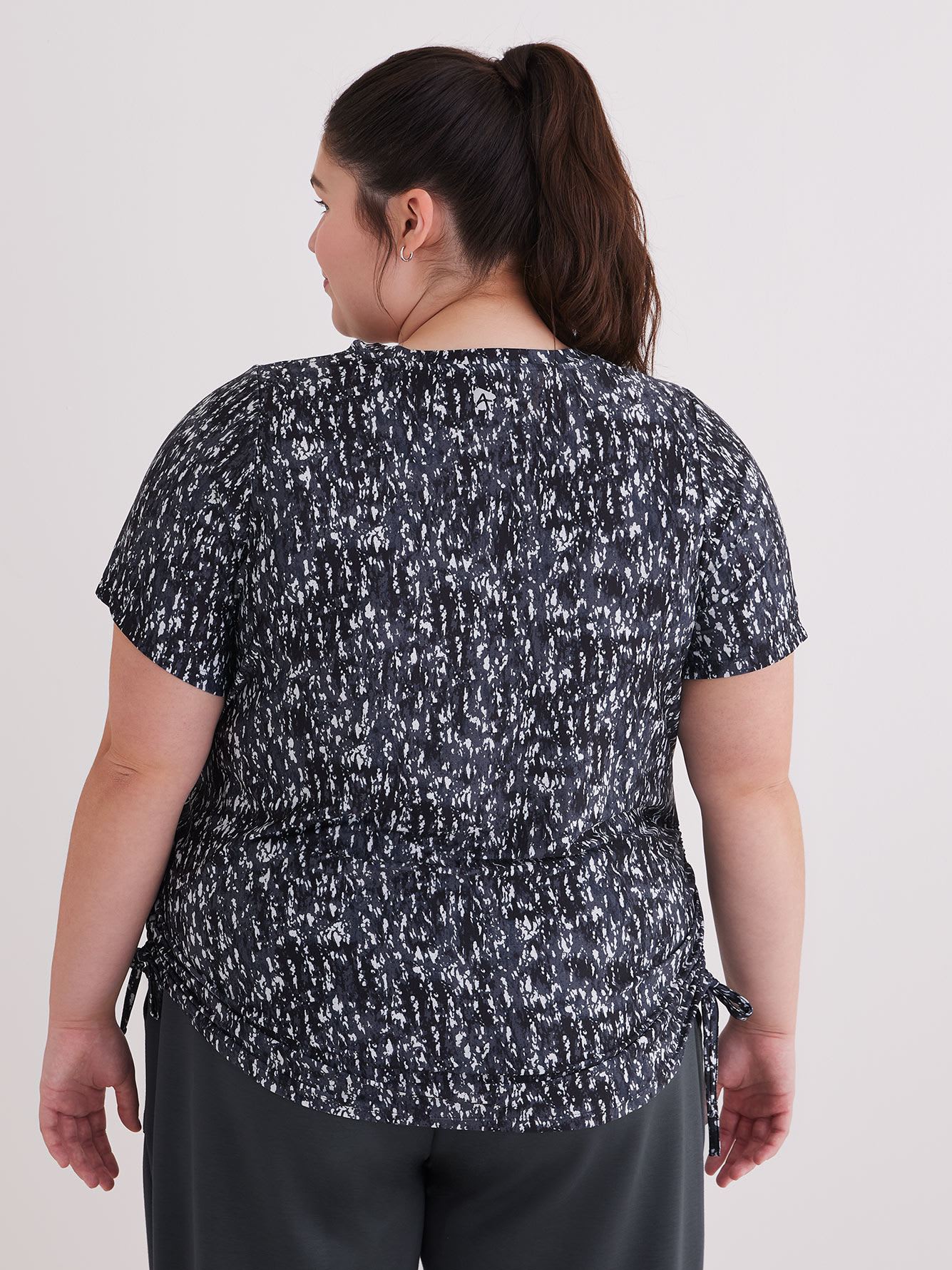 Short Sleeve T-Shirt with Shirring - Active Zone