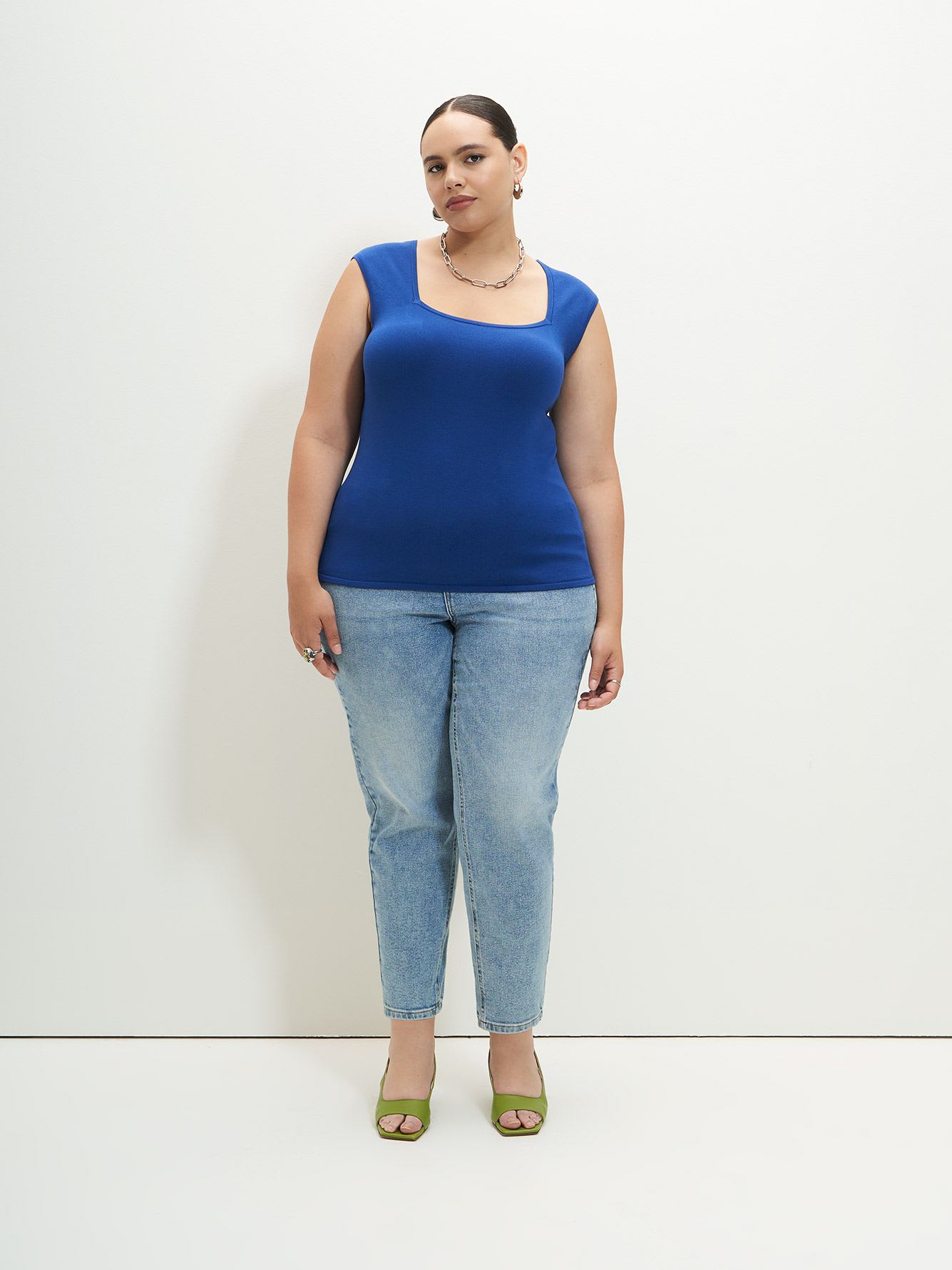 Square Neck Sweater Cami - Addition Elle