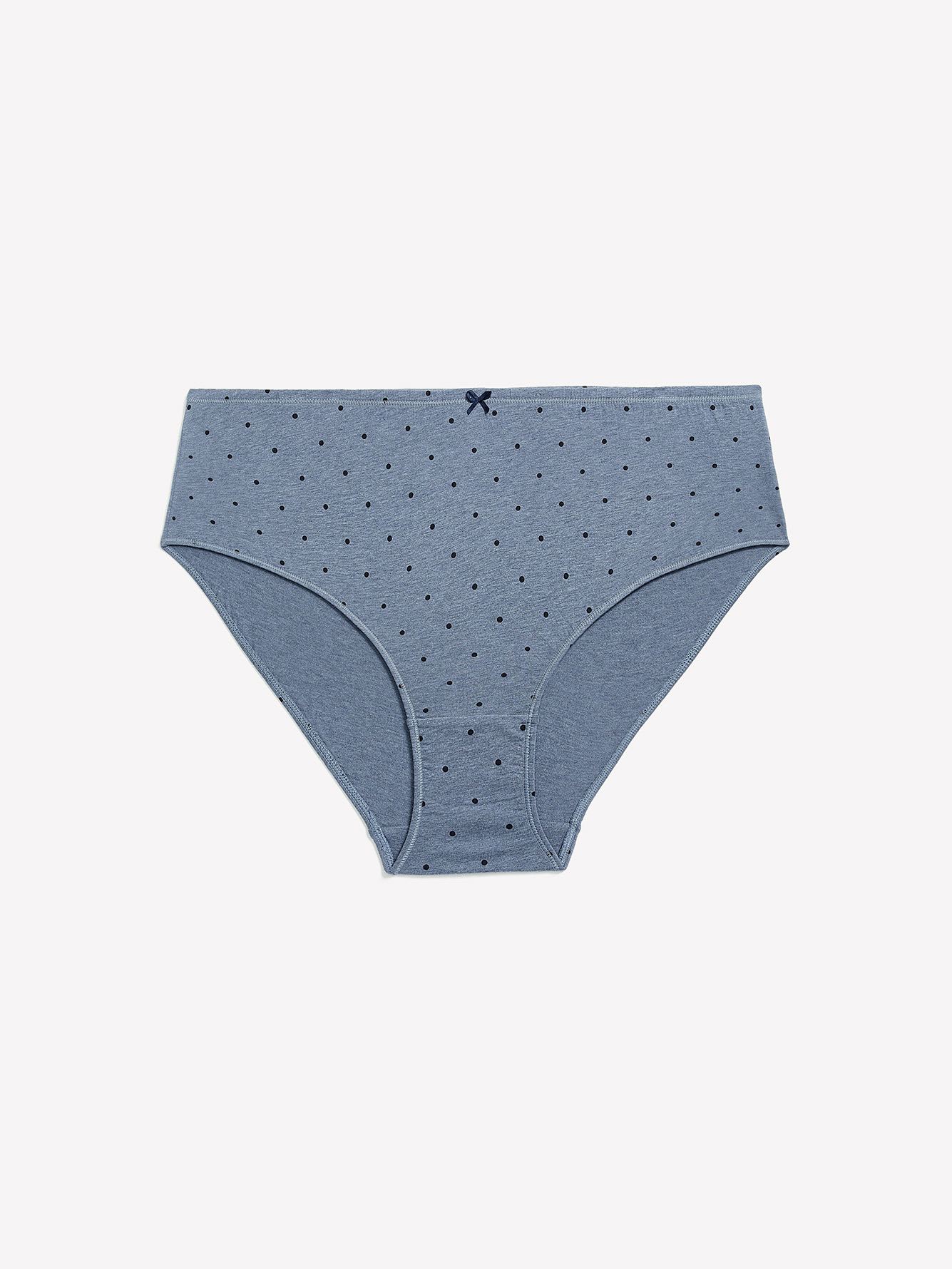 High-Cut Cotton Brief, Dot Print - ti Voglio