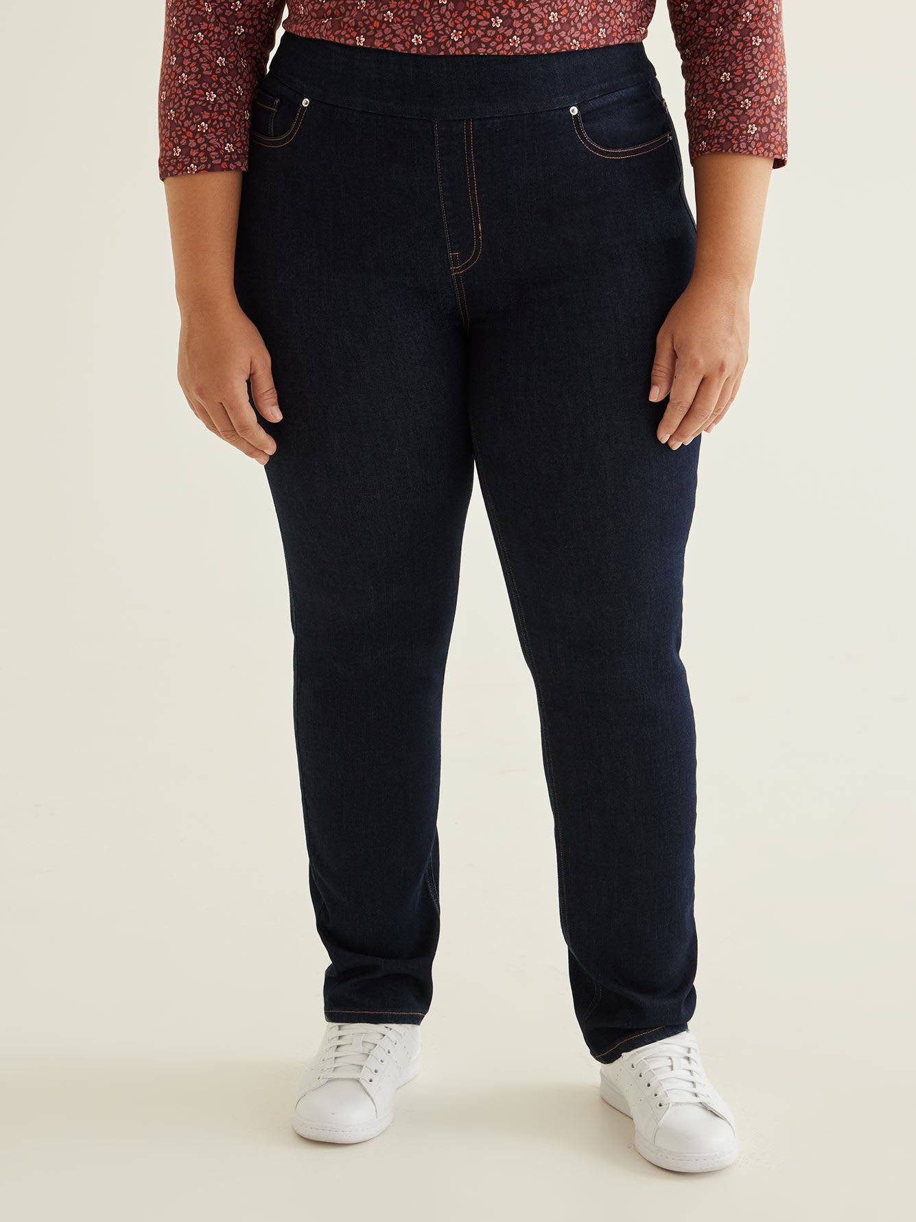 Savvy Fit Pull-On Straight Leg Jeans - d/c JEANS - PENN. Essentials