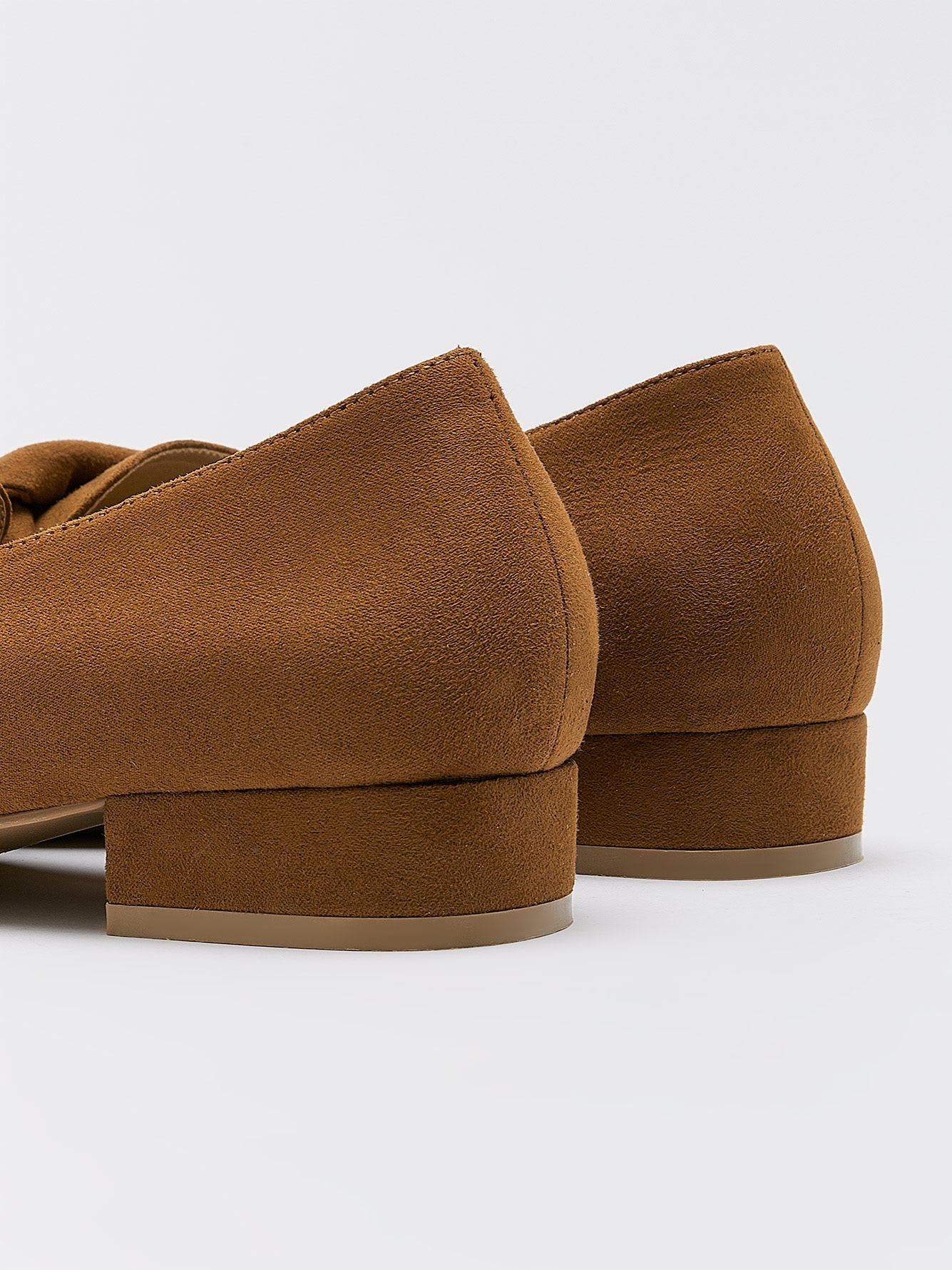 Extra Wide Width, Pointed Faux Suede Loafer