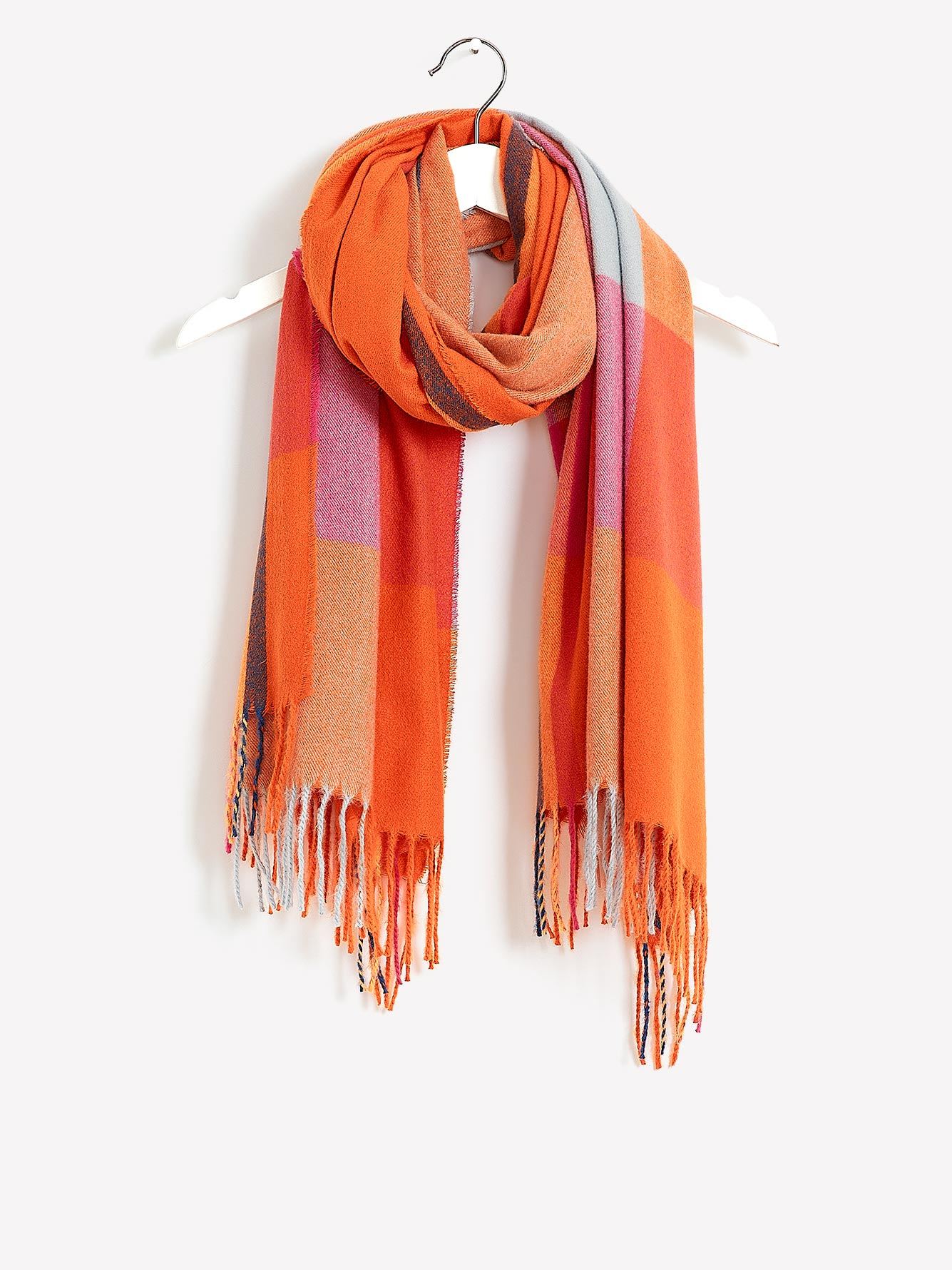 Multicoloured Plaid Scarf