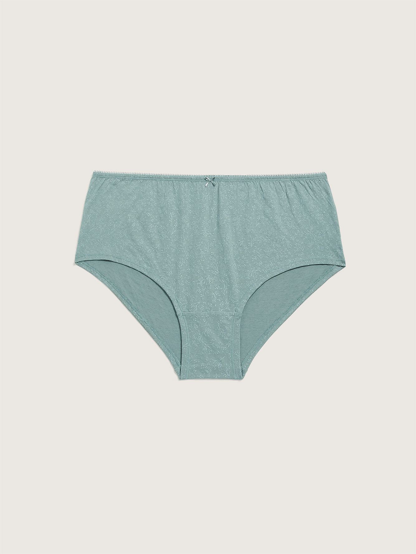 Printed Cotton Boyshort With Picot Waist - ti Voglio
