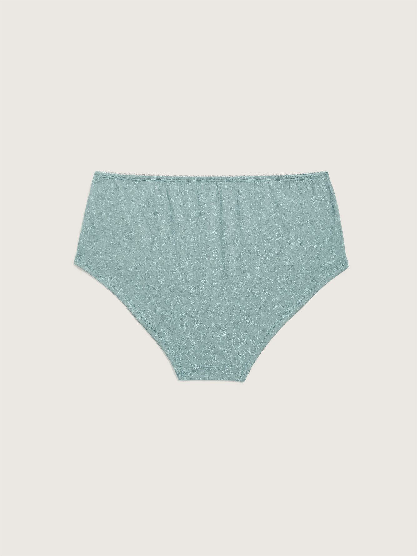 Printed Cotton Boyshort With Picot Waist - ti Voglio