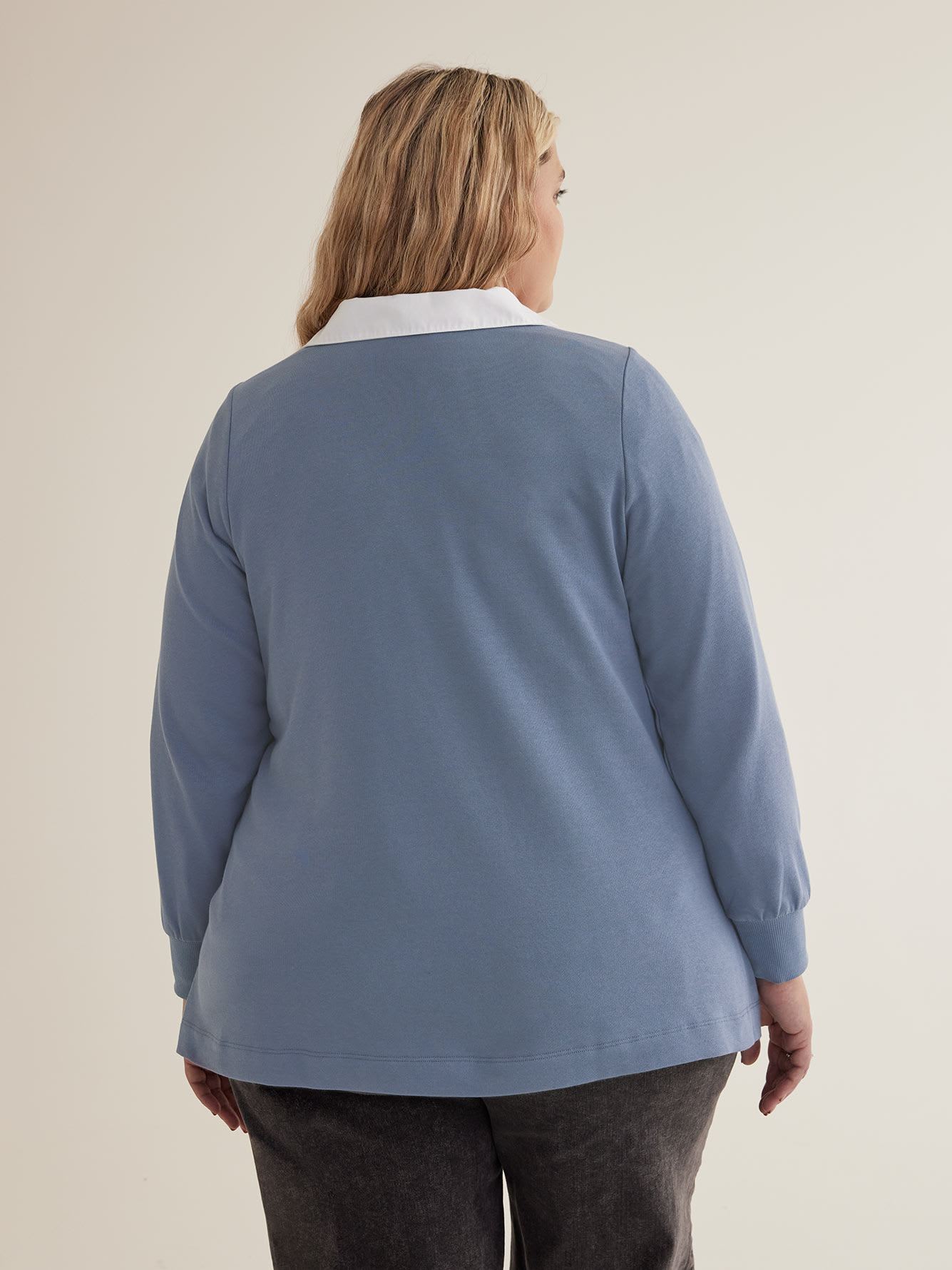Long-Sleeve Sweatshirt with Pearls