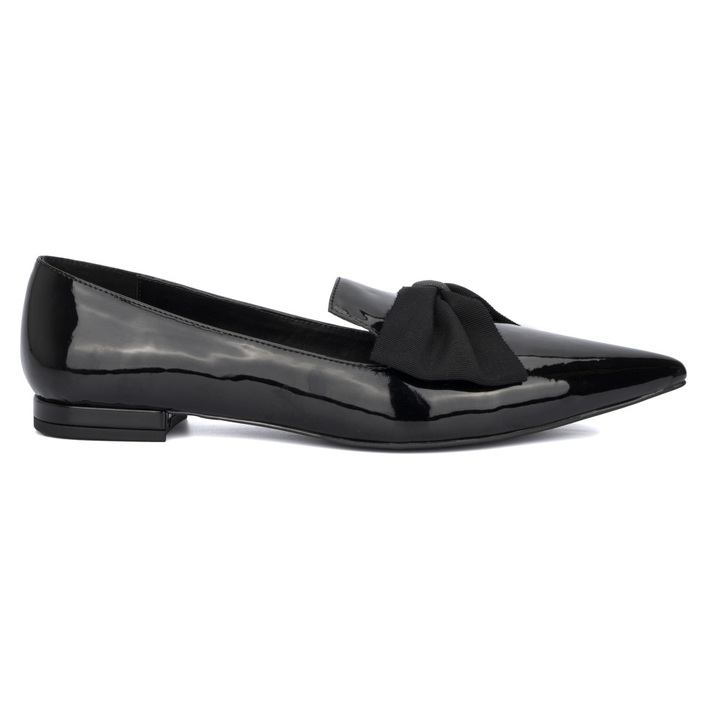 Women's Belinda Patent Flat with bow - Wide Width