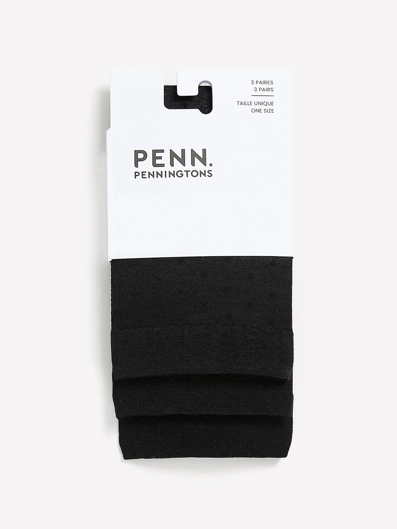 Black Nylon Ankle Socks, Set of 3