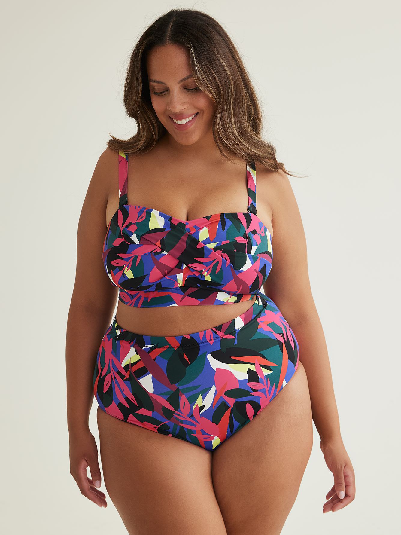 Tropical Twisted Bikini Bandeau
