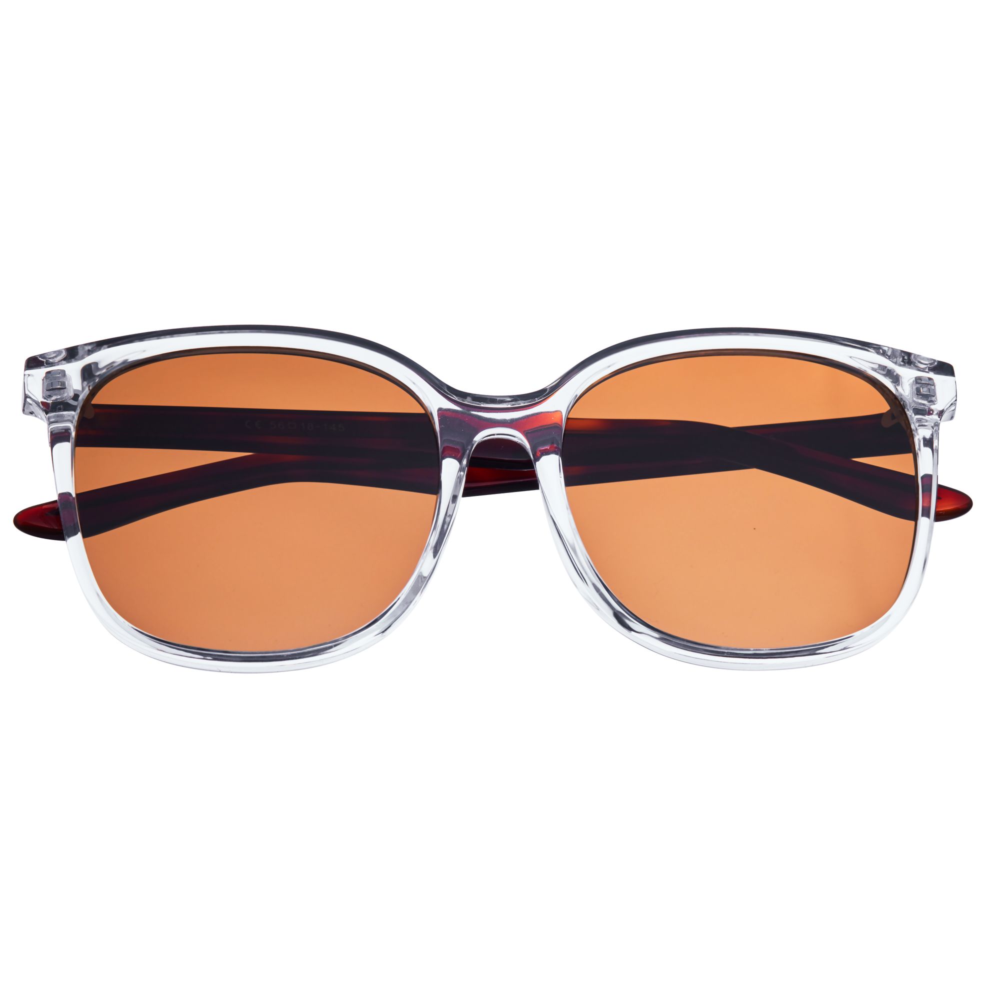 Bertha - Avery Polarized Sunglasses - Clear/Brown