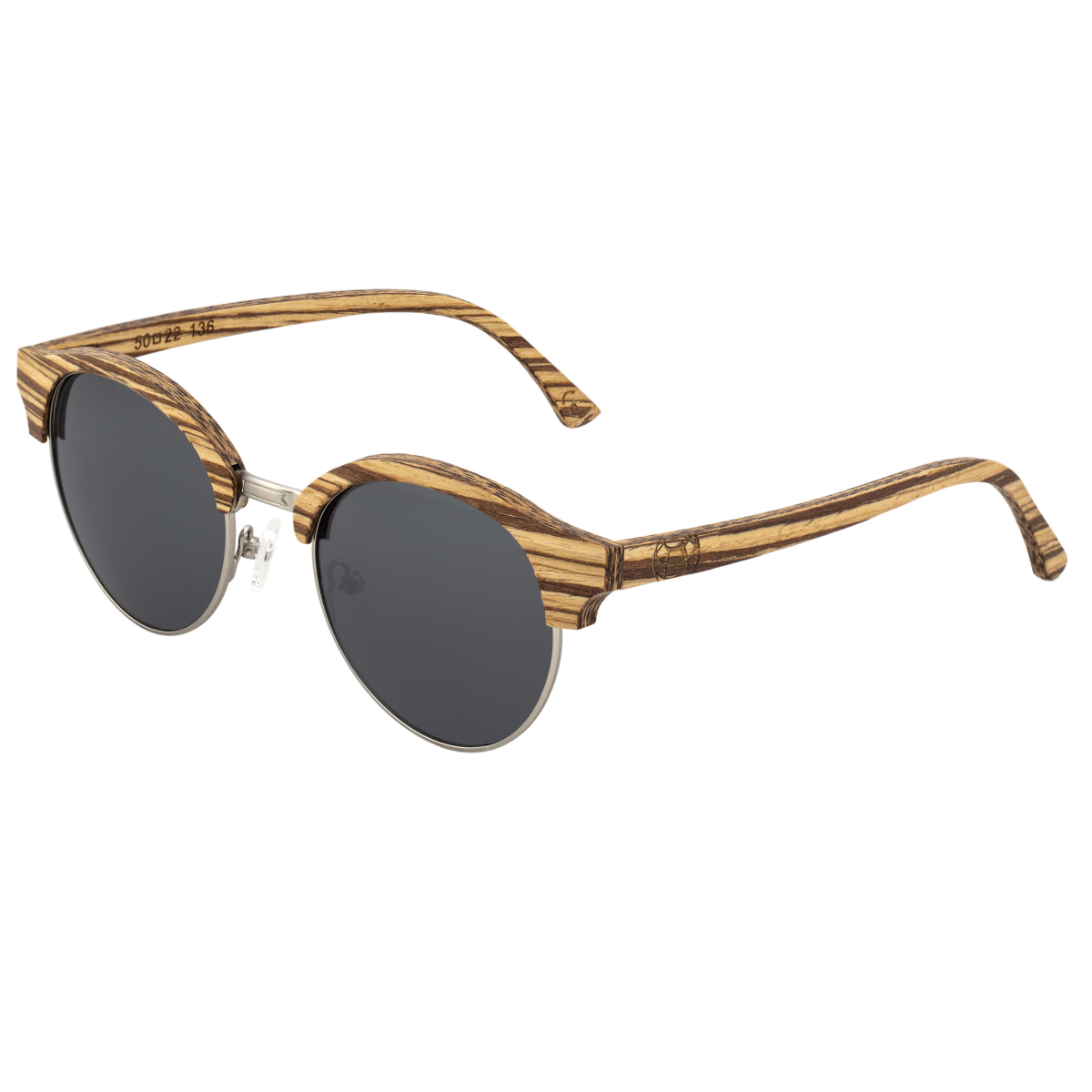 Earth Wood - Misty Polarized Sunglasses - Ice Tree/Black