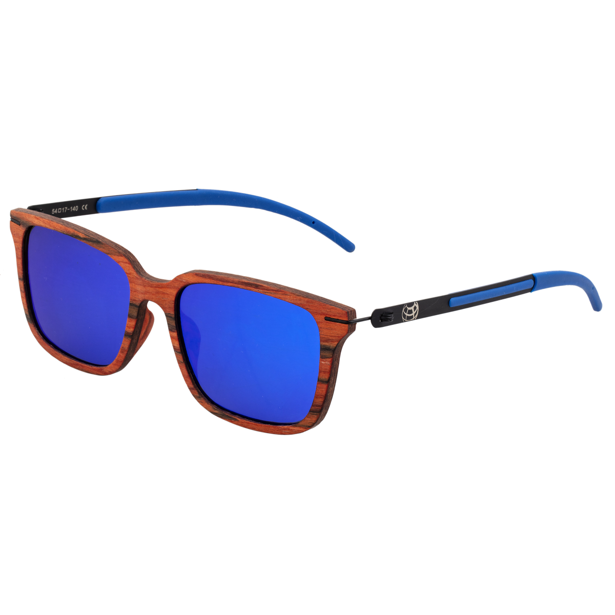 Earth Wood - Doumia Polarized Sunglasses - Zebrawood/Black