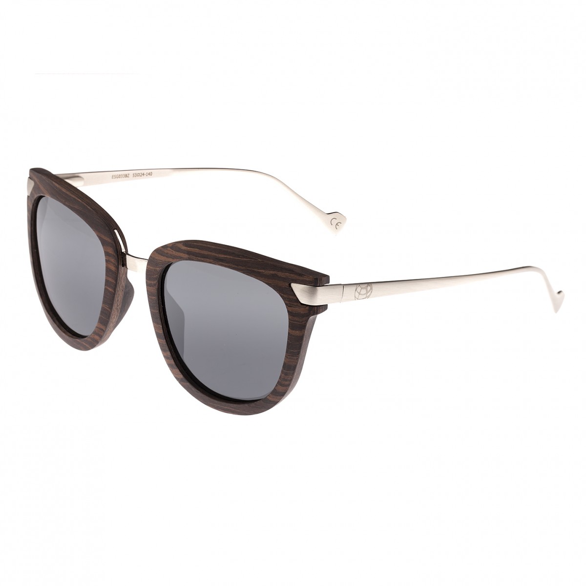 Earth Wood - Nissi Polarized Sunglasses - Mahogany/Black