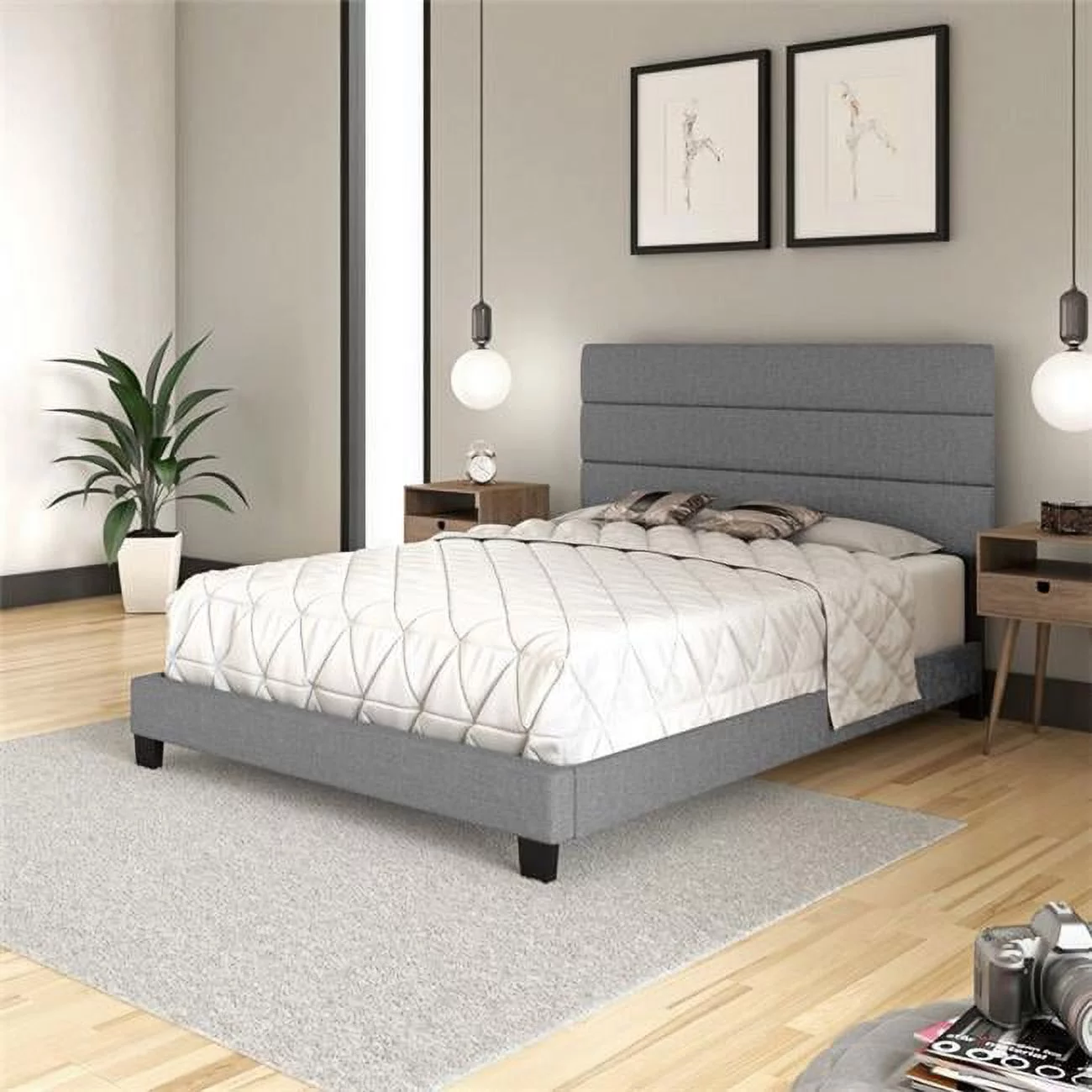 Boyd Sleep RVGY955QN Roscoe Upholstered Platform Bed