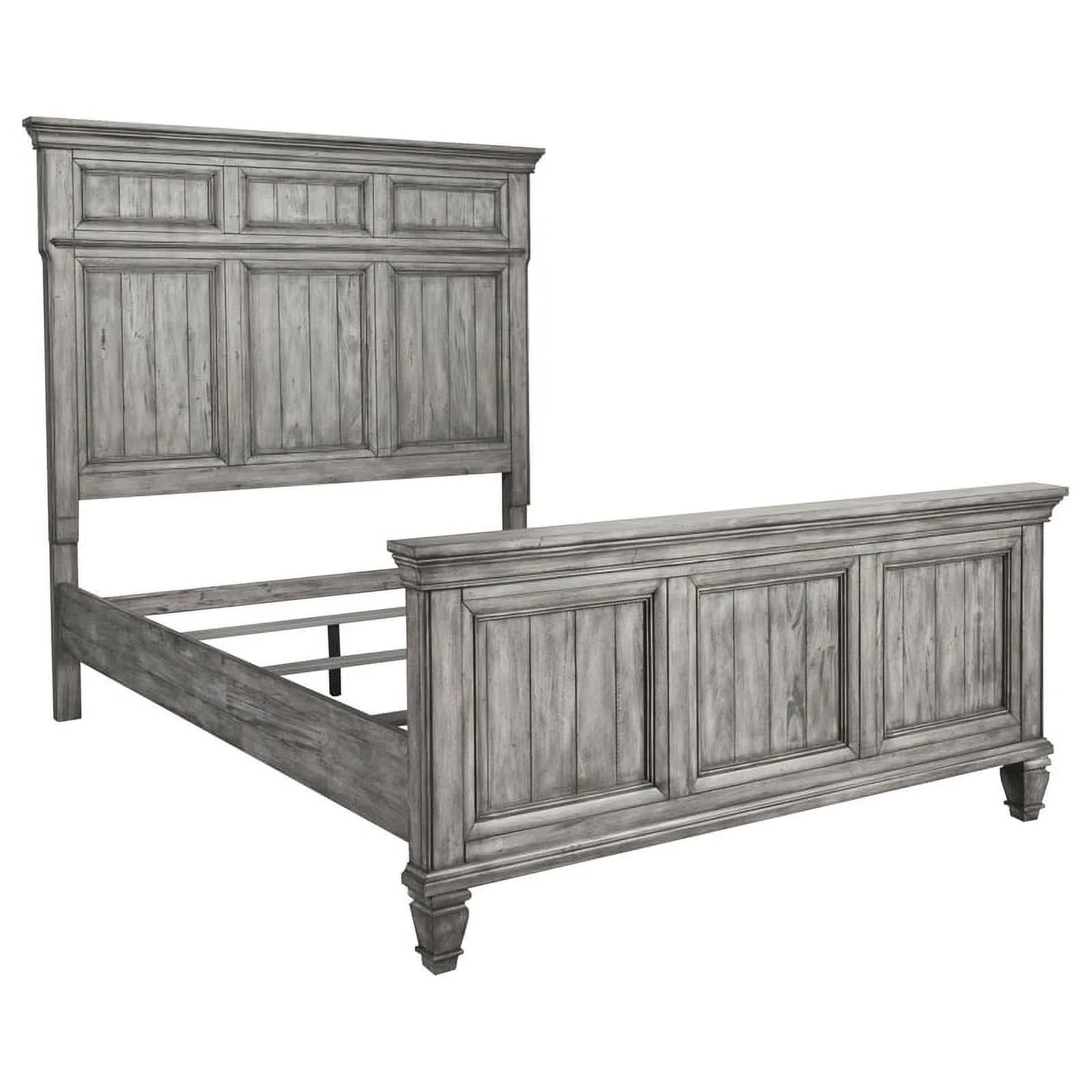 Pemberly Row 5-piece Traditional Wood Queen Panel Bedroom Set Gray