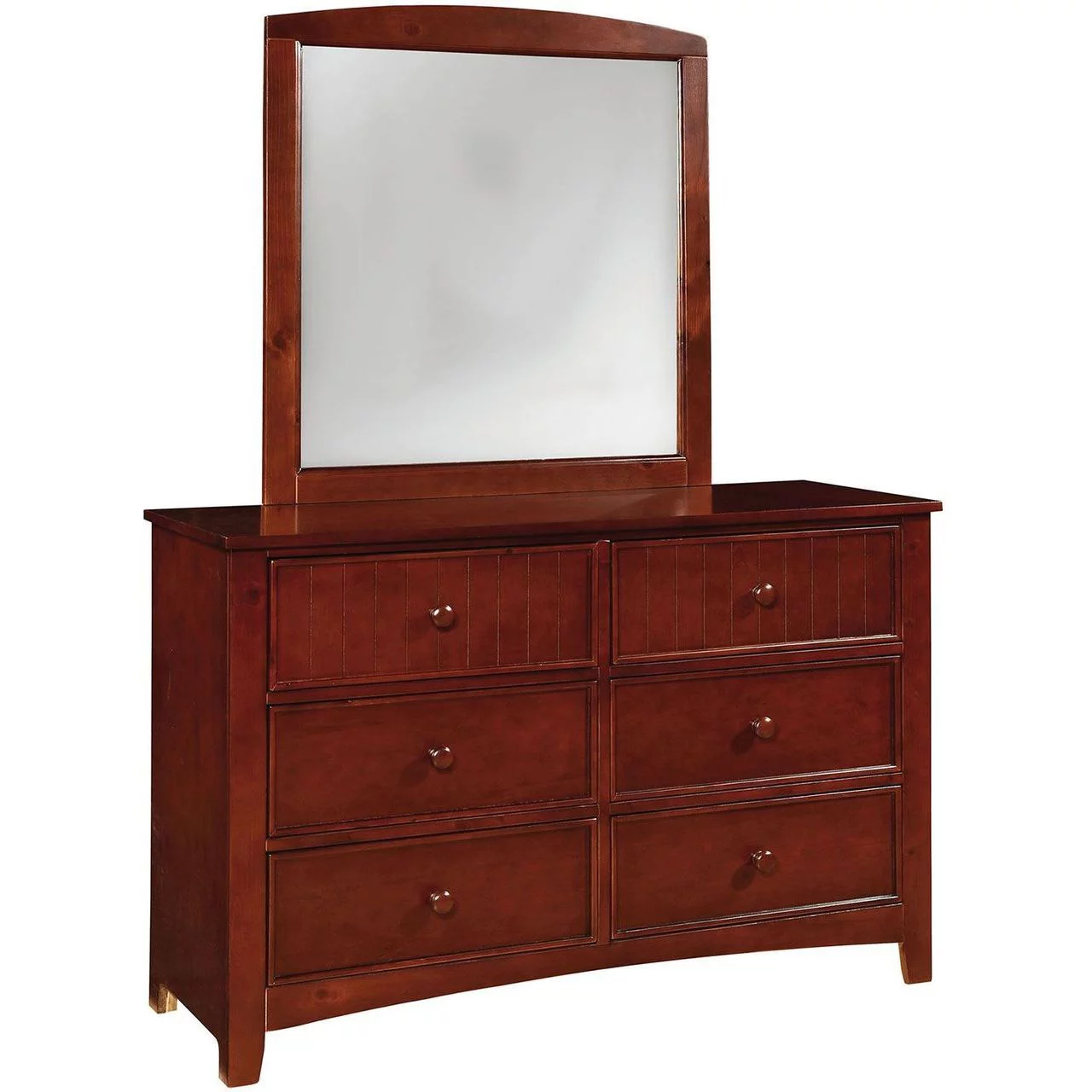 Furniture Of America  Omnus Cherry Dresser Mirror