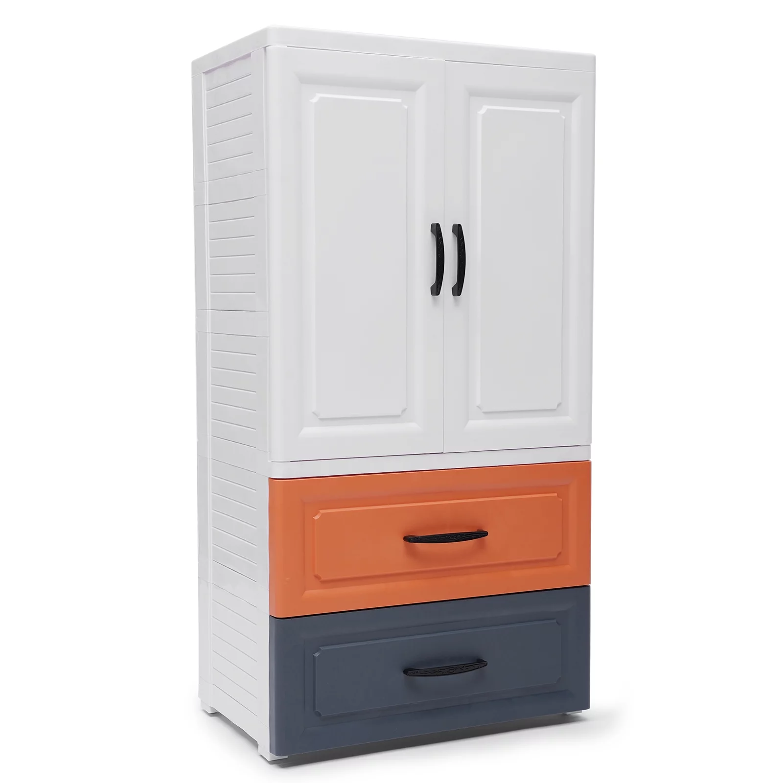 Loyalheartdy Plastic Drawers Dresser, Vertical Clothes Storage Cabinet Bedroom Tower Closet Organizer Chest Nightstand on Wheels