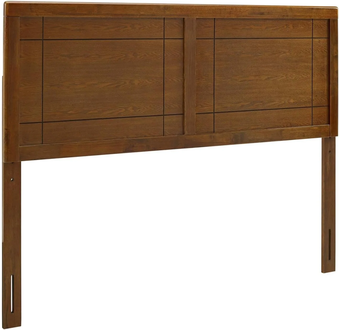 YOJFOTOOU. Archie King Wood Headboard in Walnut
