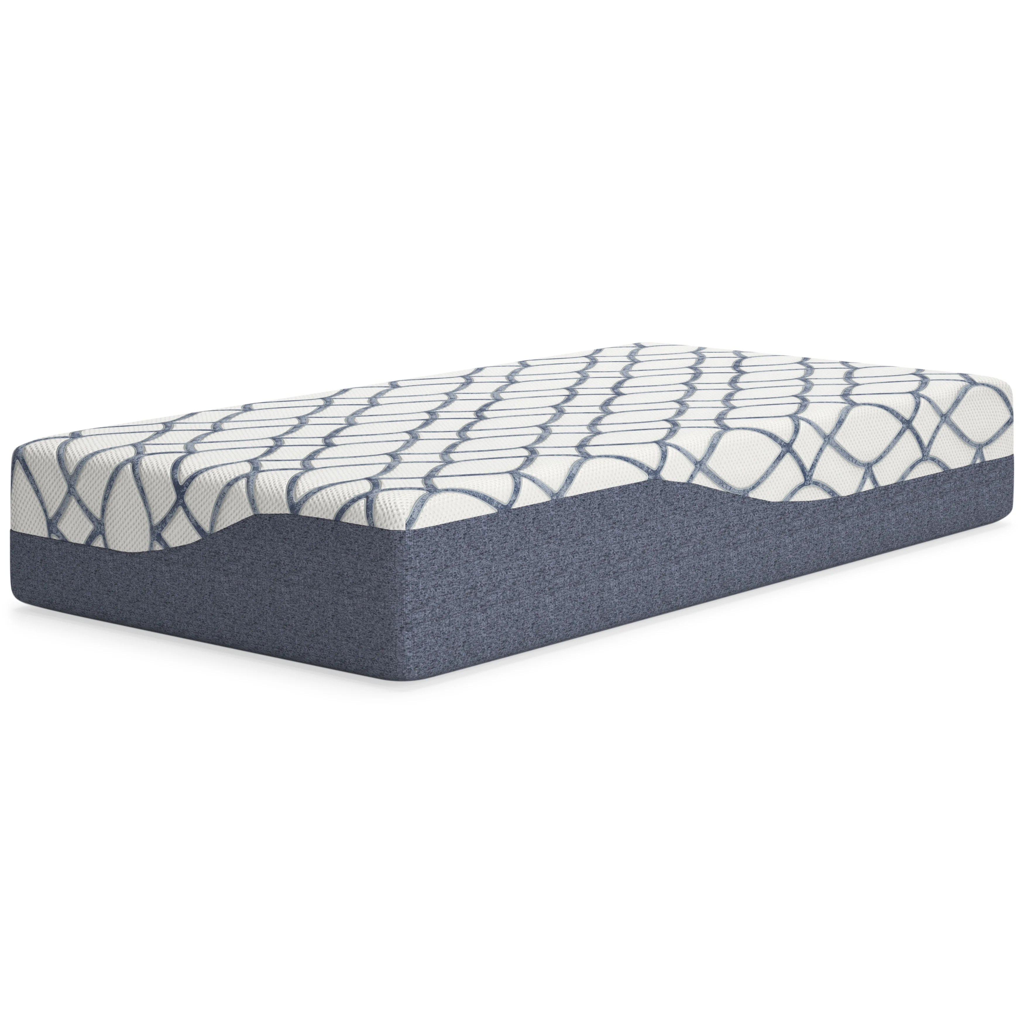 Signature Design by Ashley 12 Inch Chime Elite 2.0 Twin Mattress White/Blue