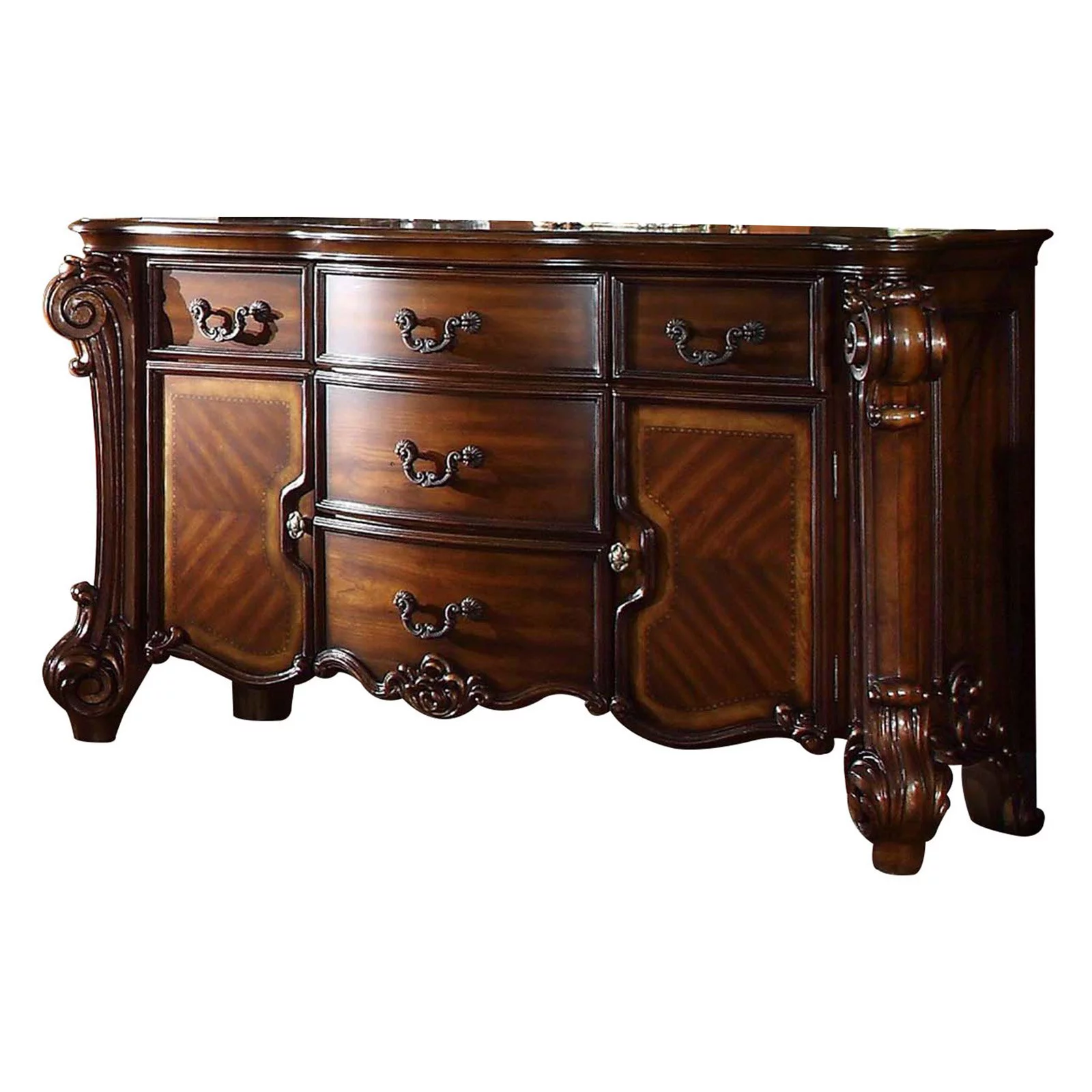 ACME Vendome Dresser, Gold Patina & Bone