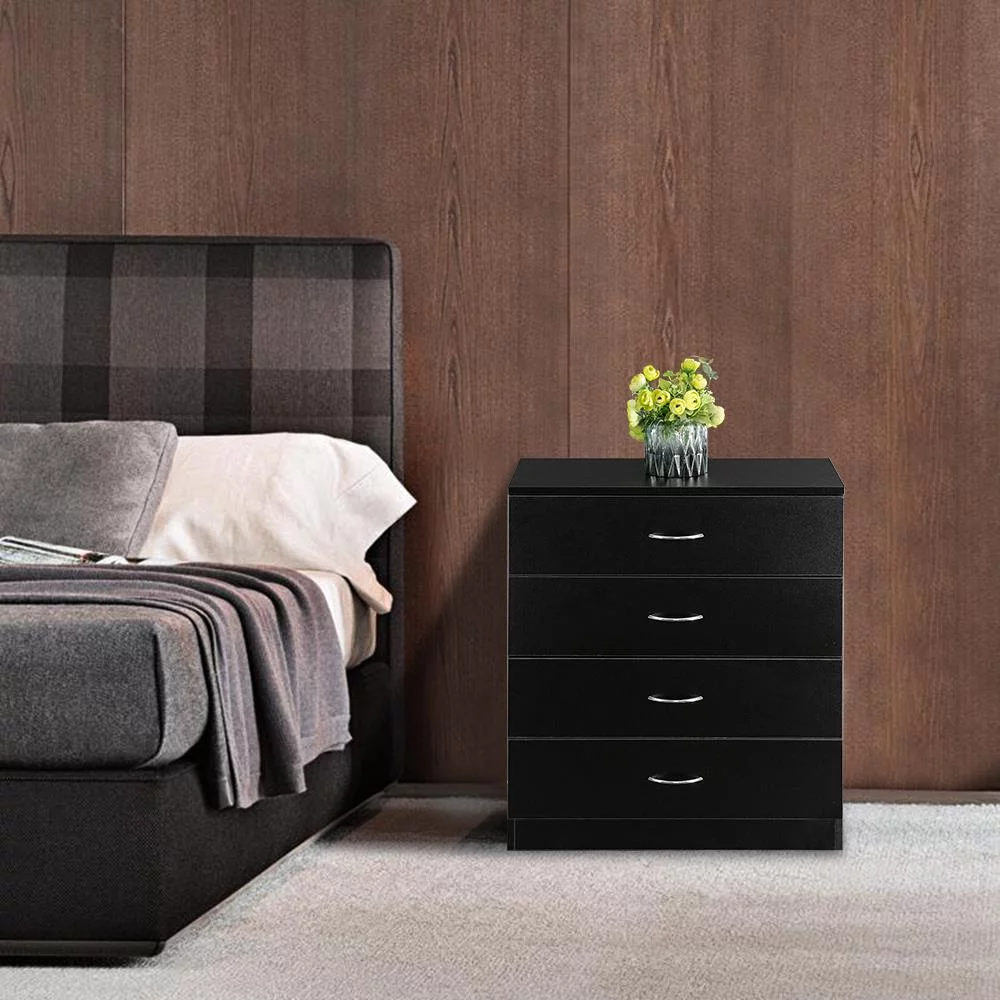 Ktaxon 4 Drawers Dresser Chest Cabinet for Closet/Office Clothes,Nightstand Bedroom Side Table Bedside Table