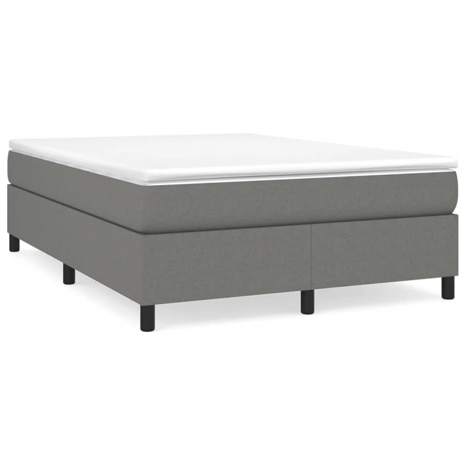 Anself Box Spring Bed Frame Dark Gray 59.8