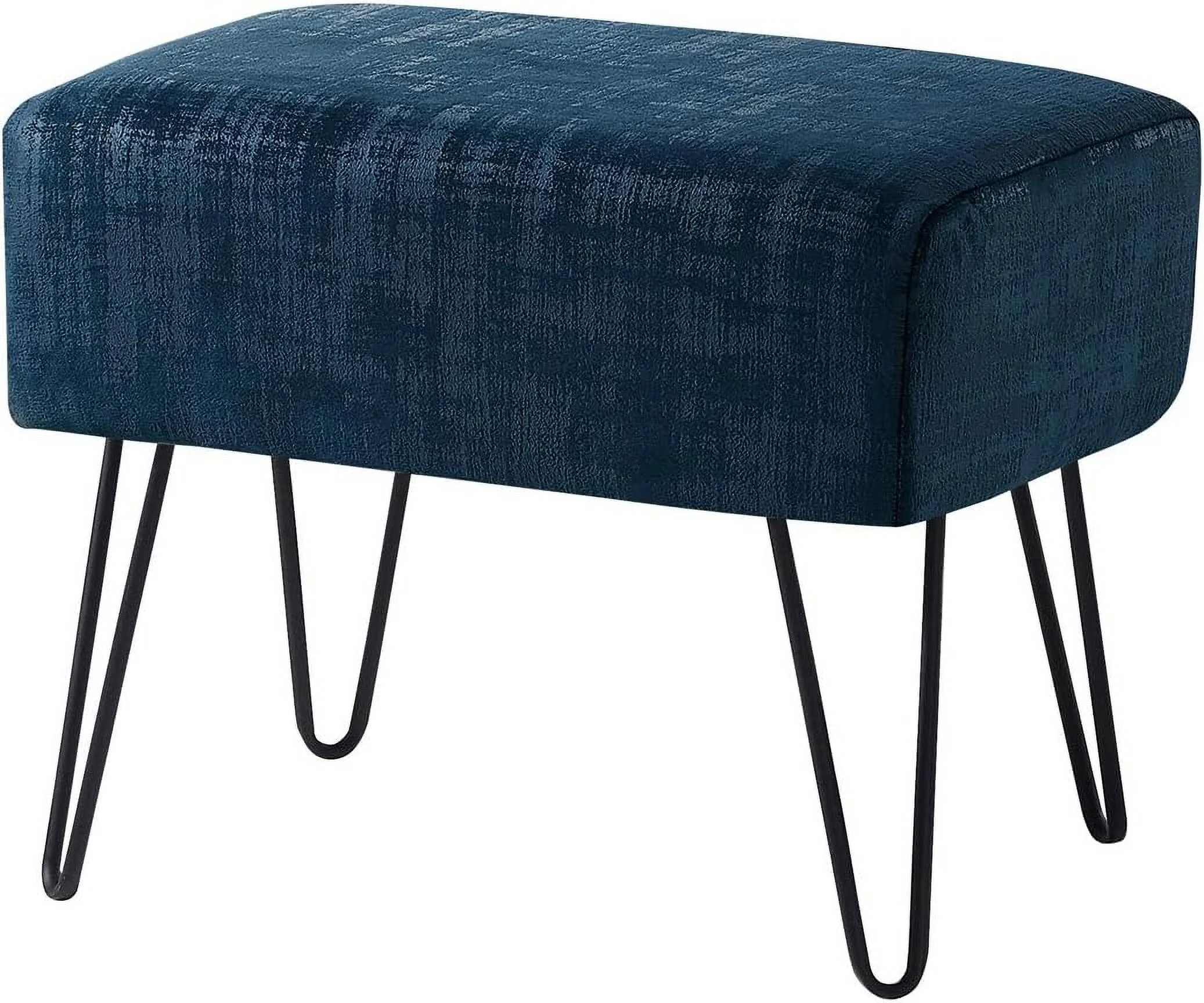 Textured Velvet Ottoman, 19