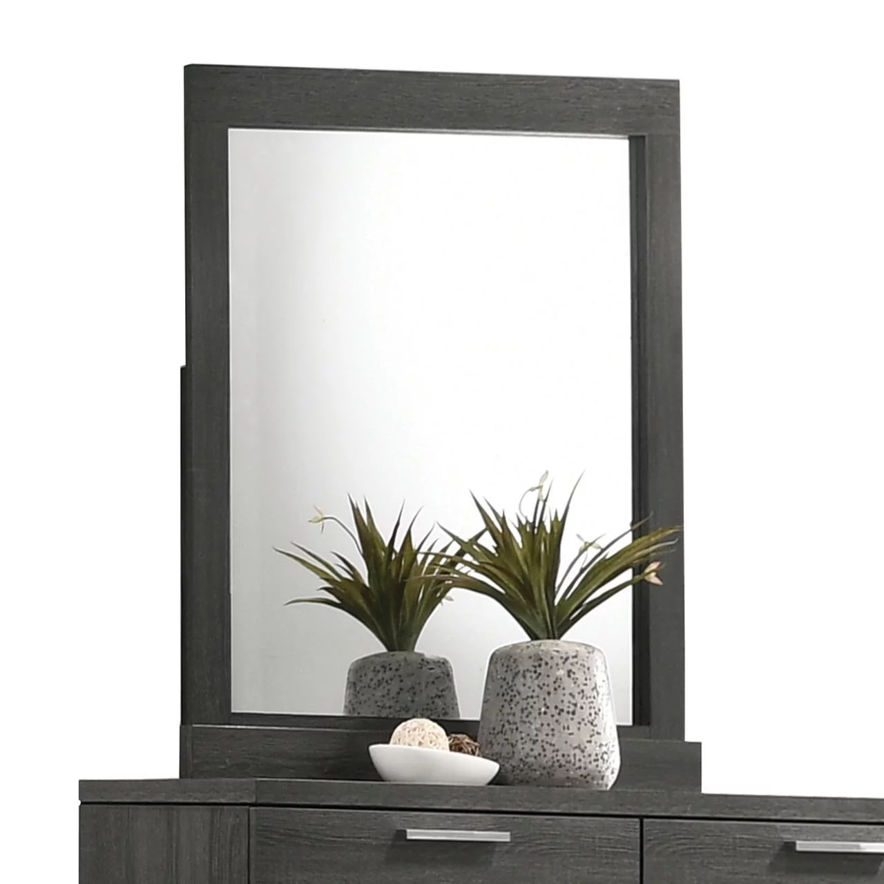 ACME Lantha Mirror in Gray Oak 22034