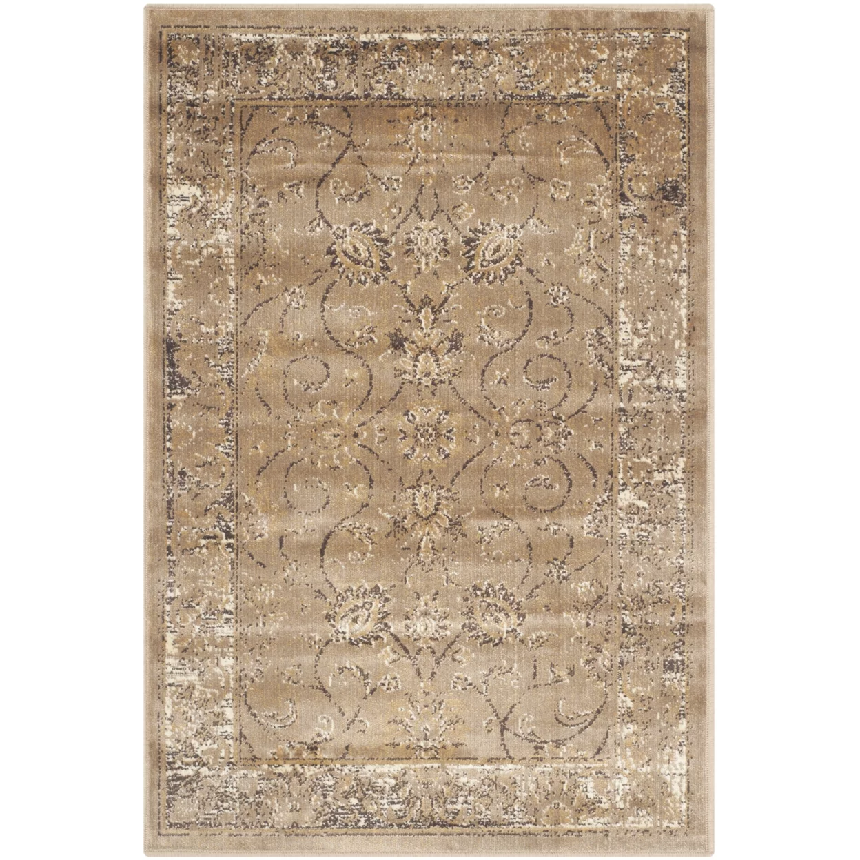 SAFAVIEH Vintage Jaxon Traditional Area Rug, Taupe, 5'3