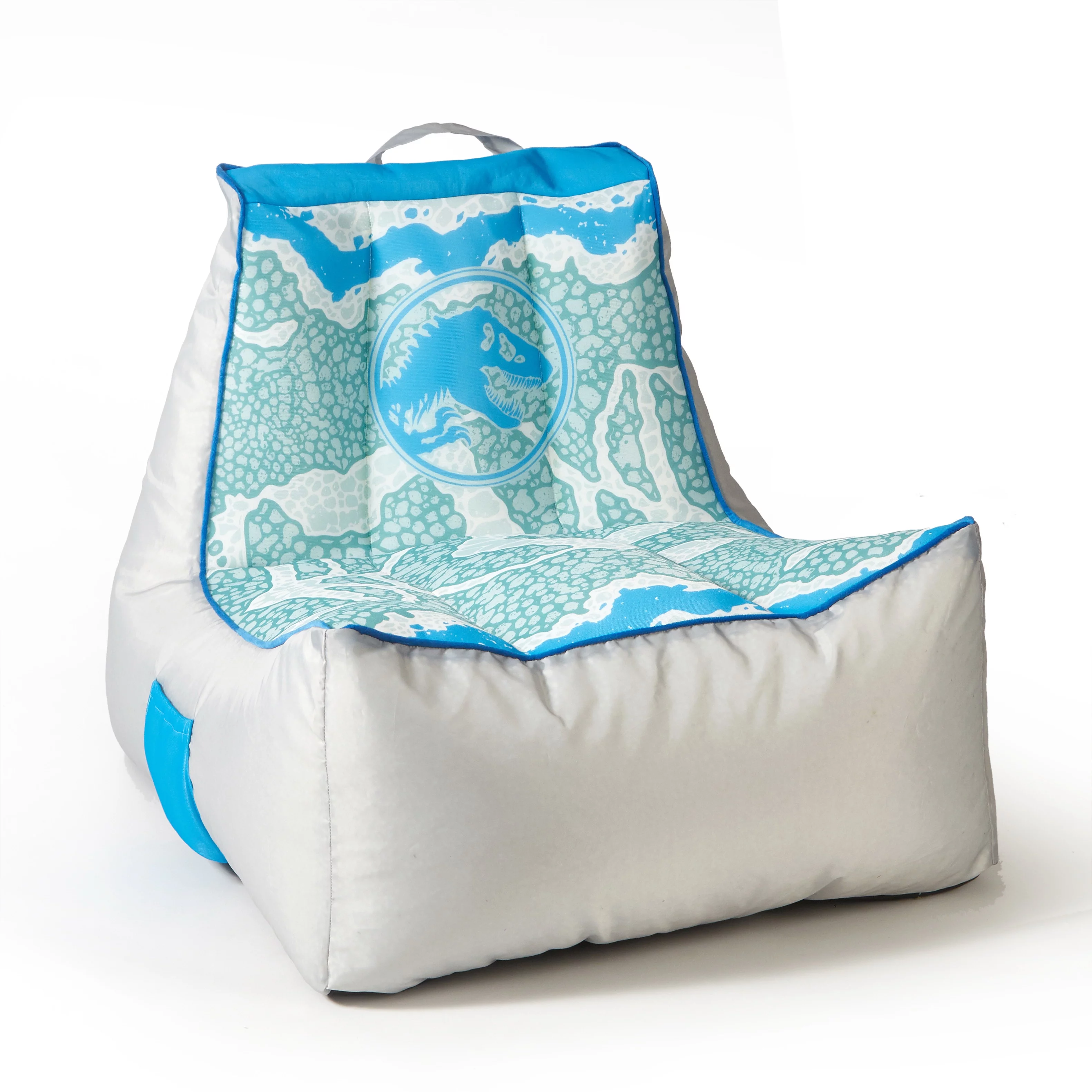 Jurassic World 3 Kids Gaming Bean Bag Chair with Pocket, Green