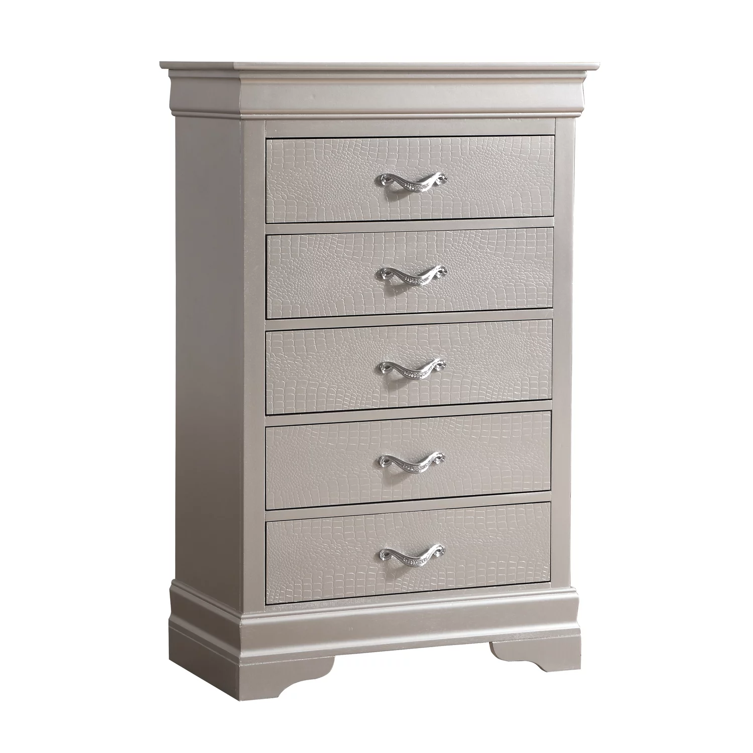 LYKE Home Chest , Silver Champagne