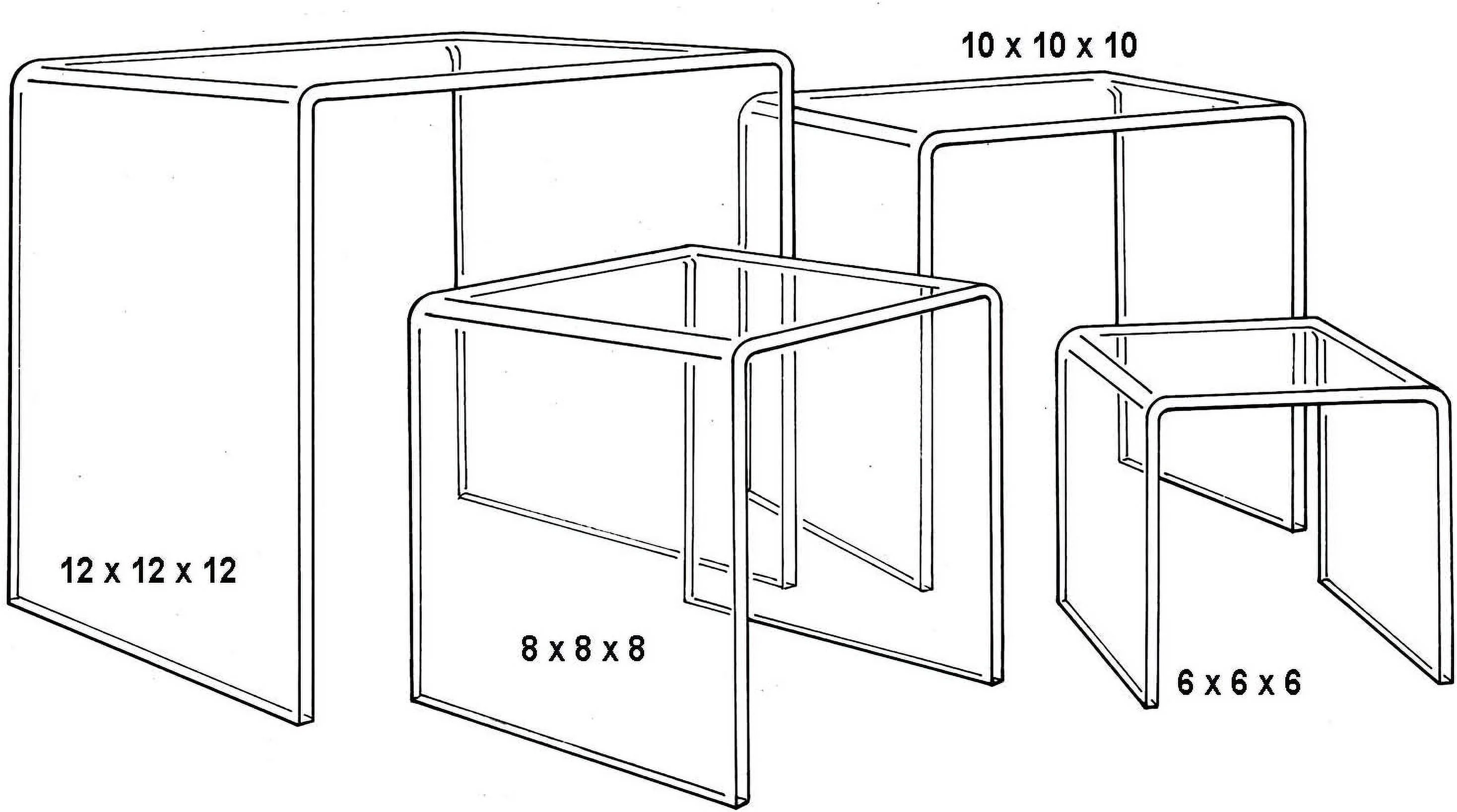 Set Of 4 Large Risers | 1/4