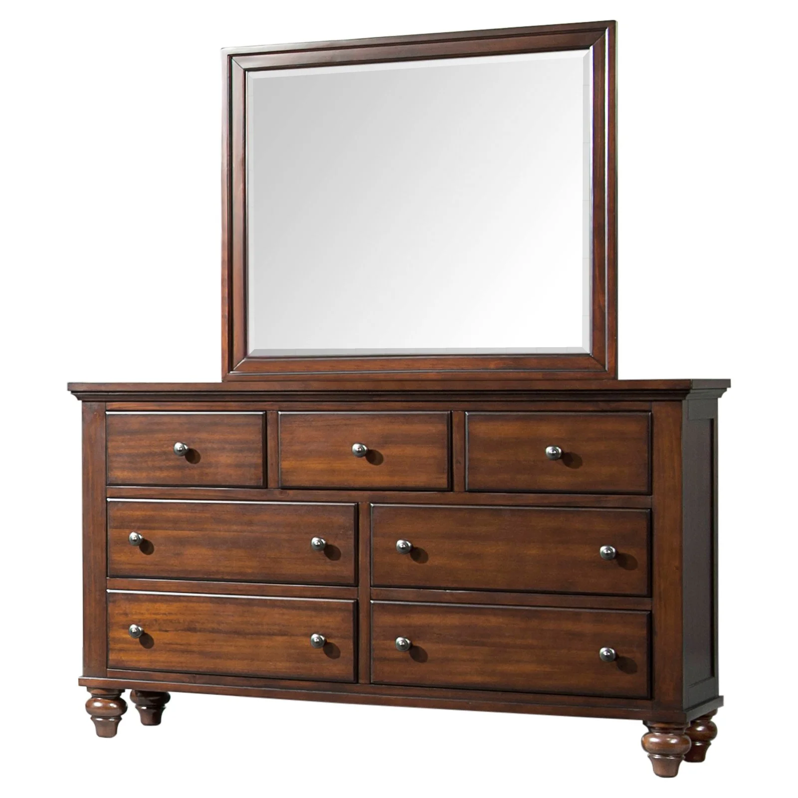 Picket House Furnishings Channing 7 Drawer Dresser in Cherry