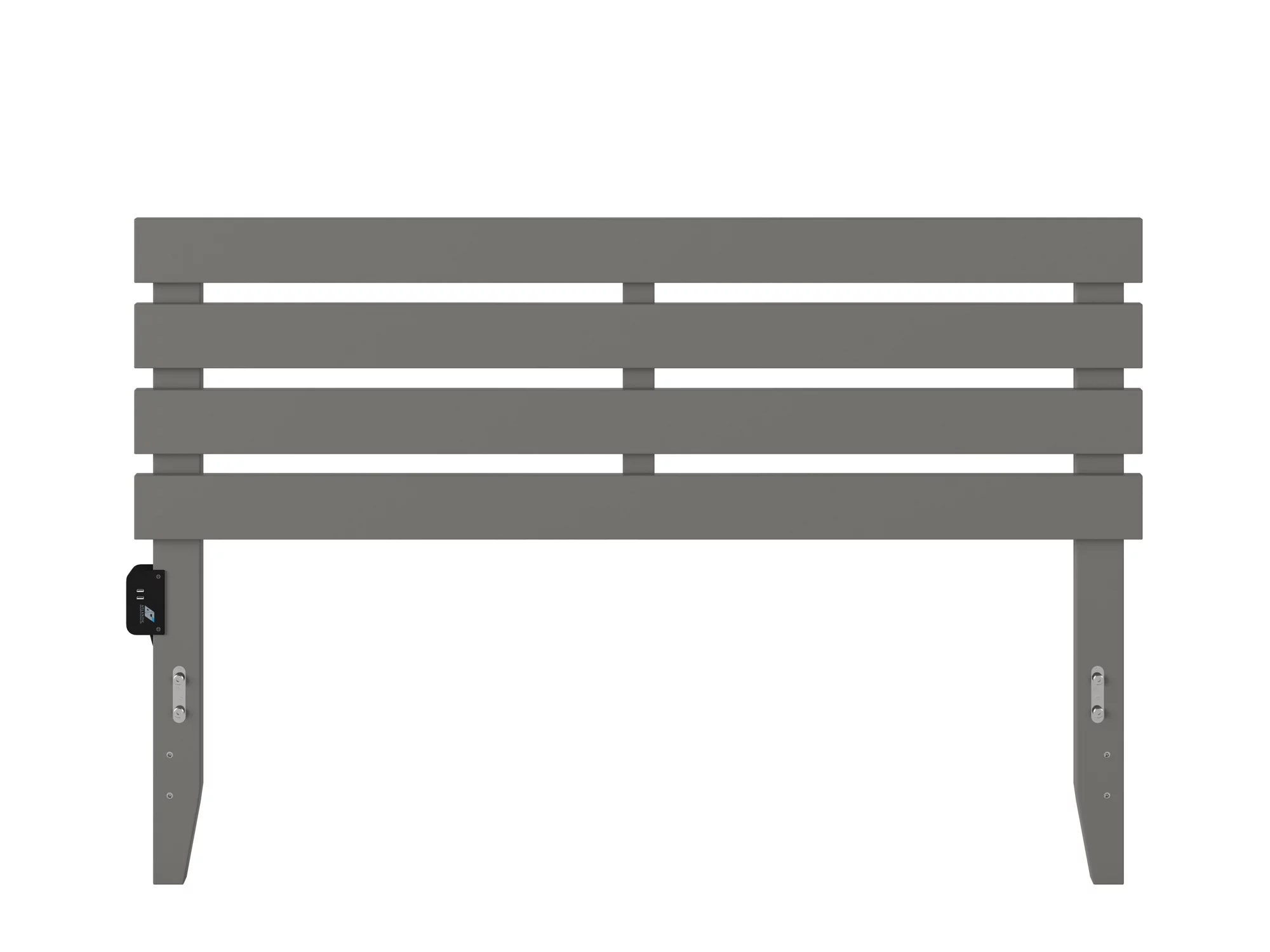 Oxford Queen Headboard in Grey with USB Turbo Charger