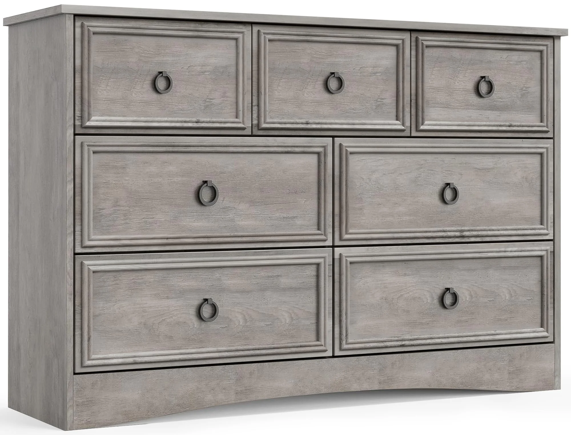 LGHM 7 Drawer Dresser, Chest of Drawers for Bedroom Living Room, Gray