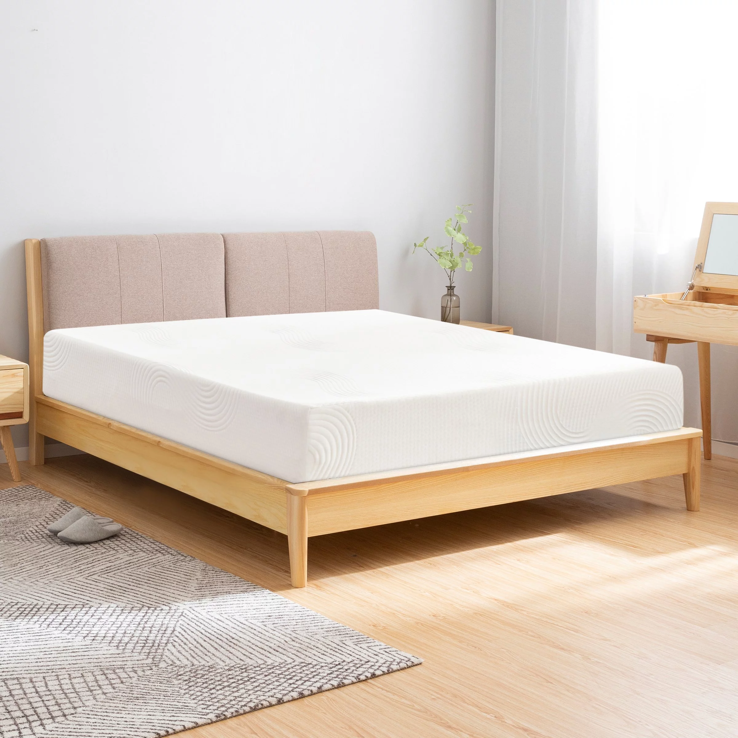 CHUN YI 10 Inches Cooling Gel-Infused Memory Foam Breathable Mattress, Twin