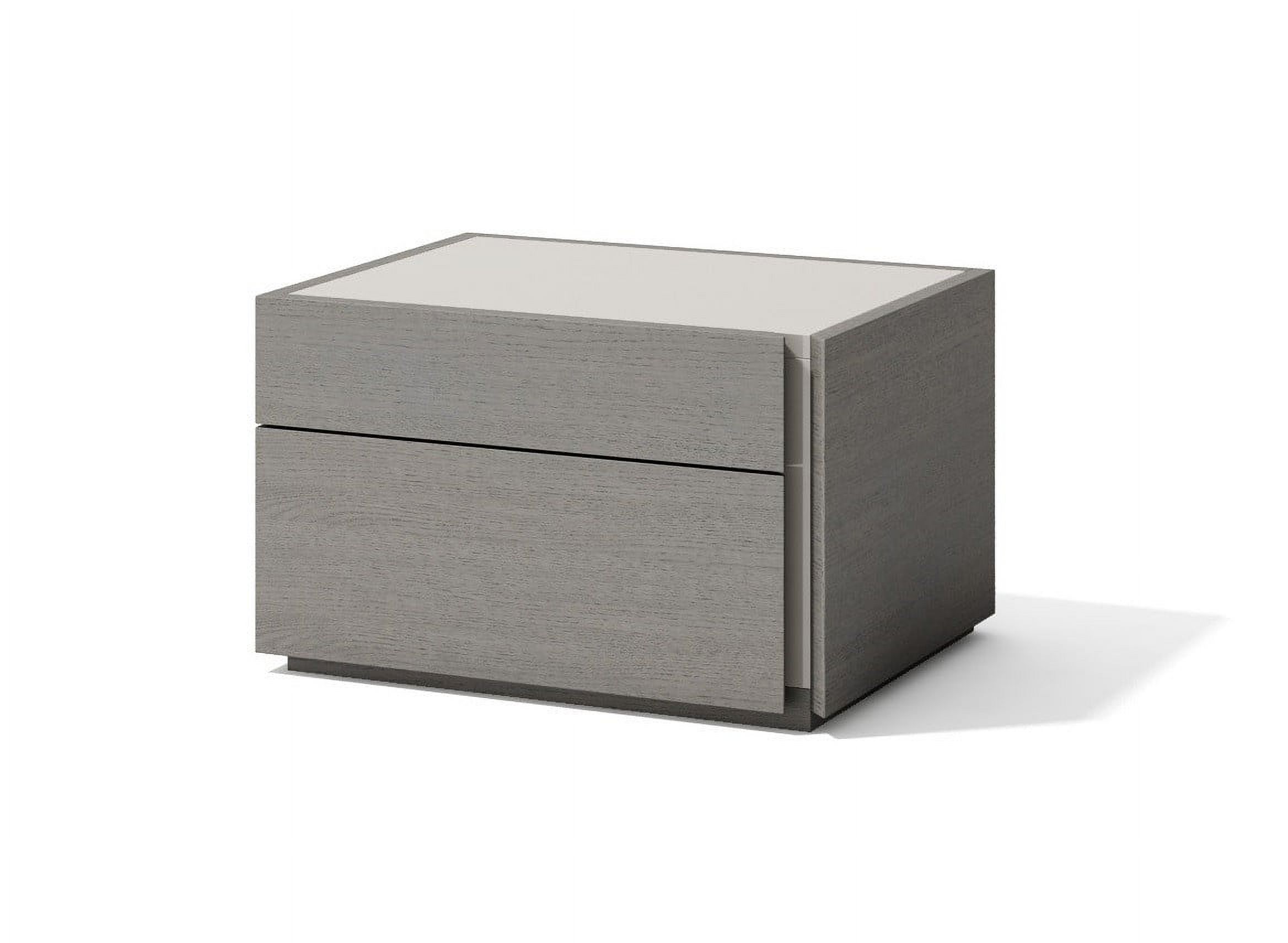 J&M Furniture Faro Premium Bedroom in Grey with 6 piece king bed, chest, dresser, mirror and 2 nightstand, king bedroom set