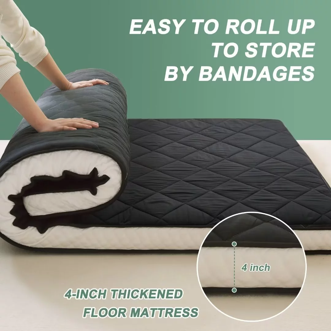 Docred Extra Thick Japanese Floor Mattress for Adults, kids-4