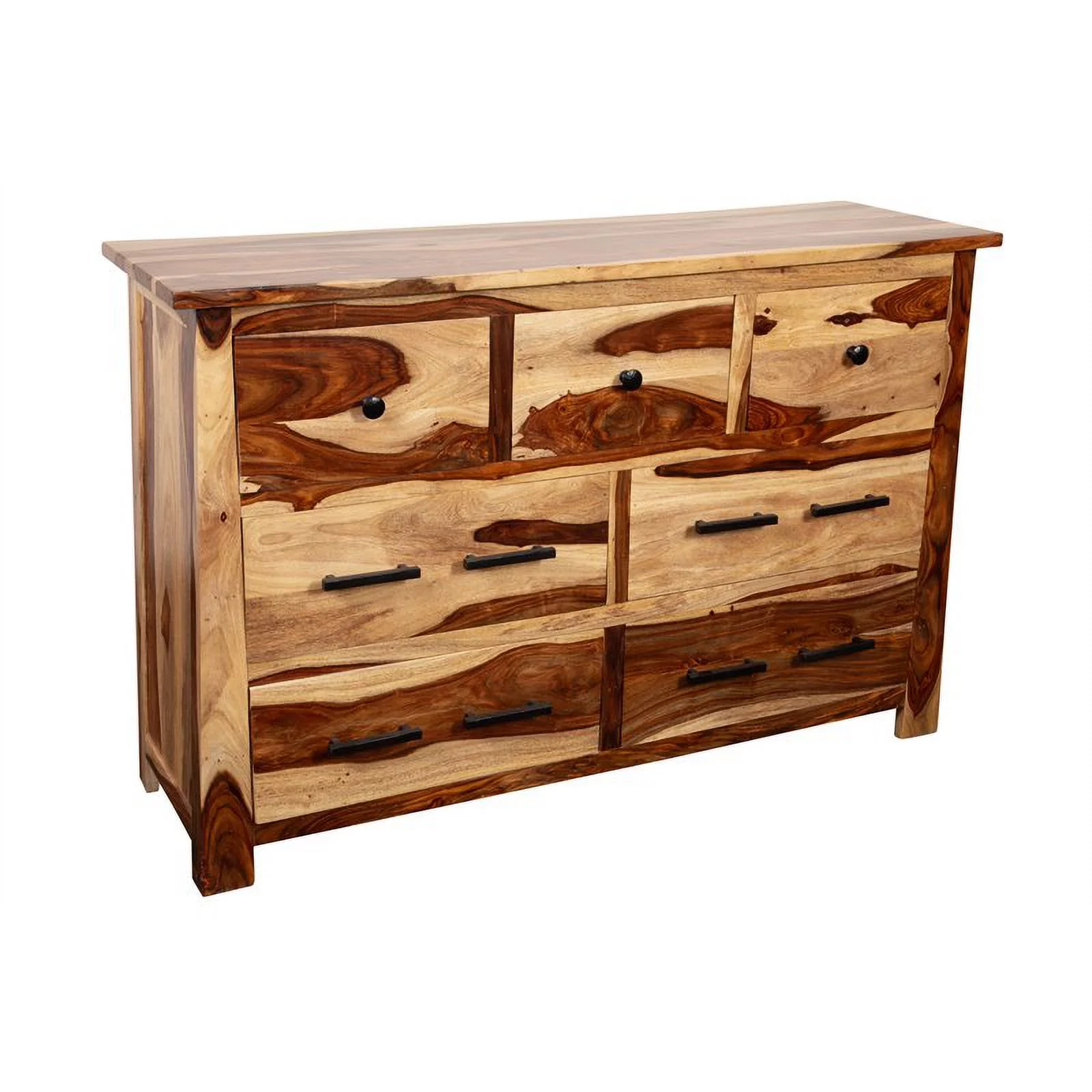 Kalispell 4 PC Solid Sheesham Wood Queen Bedroom Set