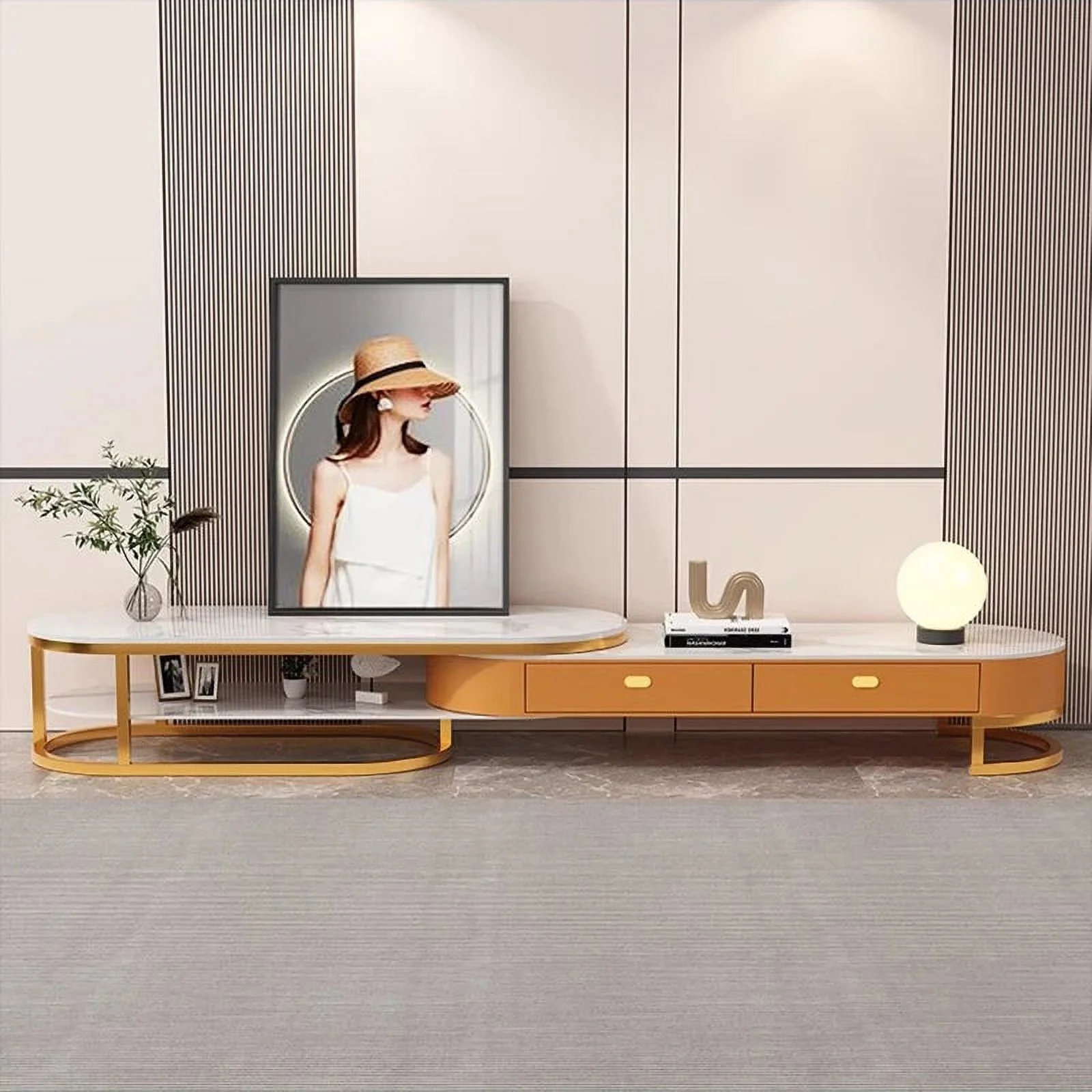 Rack Dresser TV Stands Nordic Luxury Cabinet Mobile TV Stands Storage Shelves Moveis Tv Para Sala Living Room Furniture WJ20XP