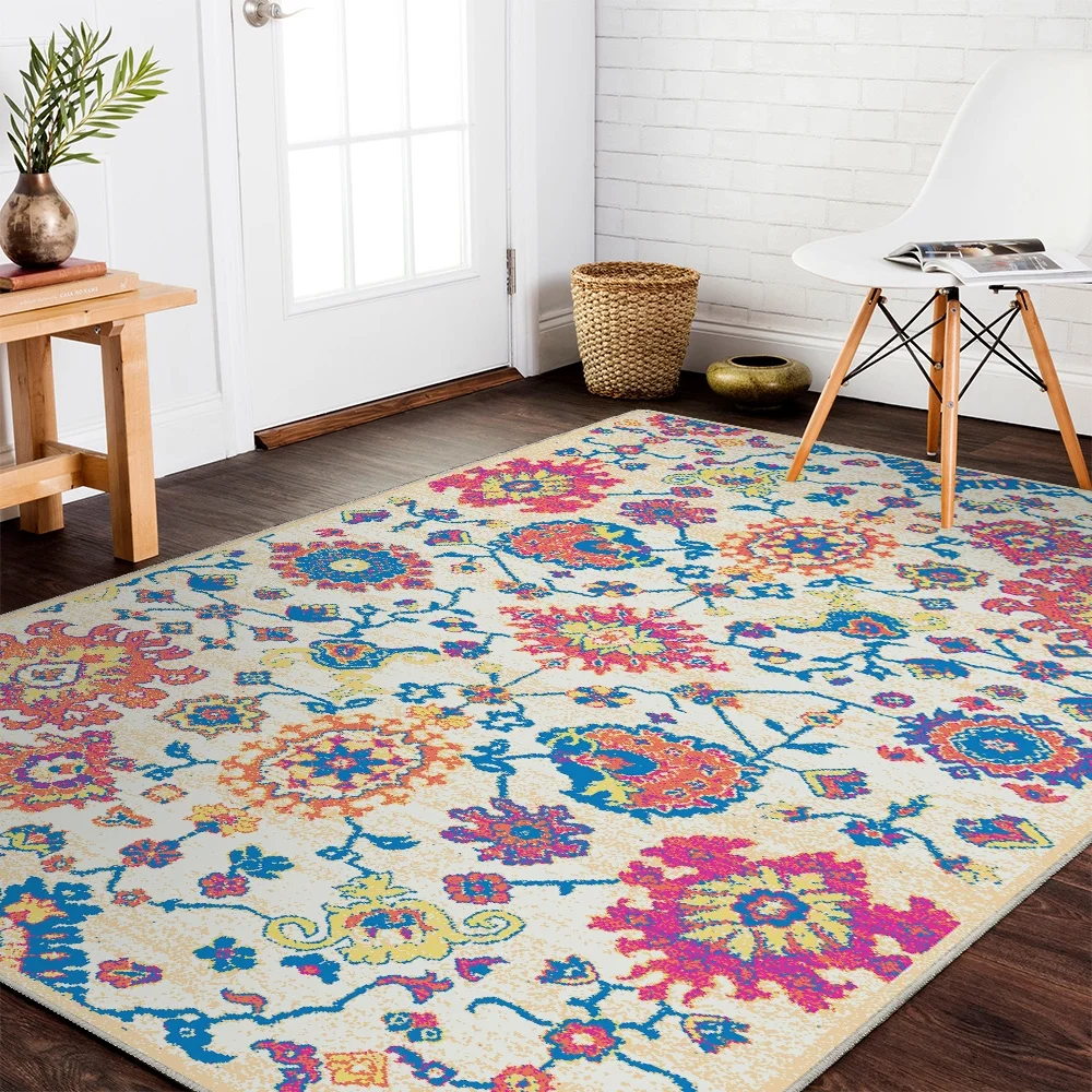 AIRGUGU 5X7 Rug Living Room Light Luxury High Sense Large Area Sofa Coffee Table Cushion Home Full Spread Bedroom Bed Blanket