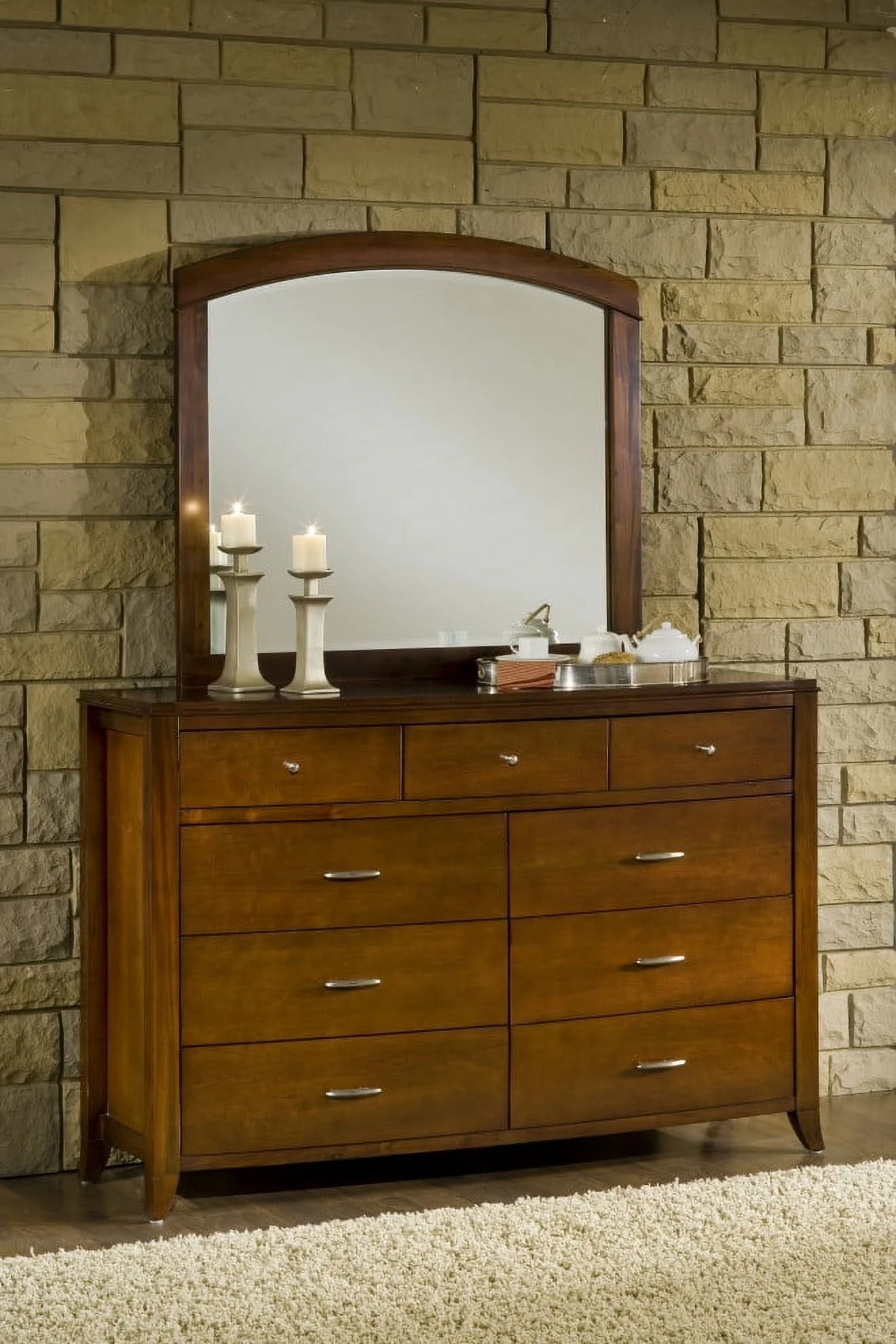 Modus Brighton Dresser Mirror, Cinnamon