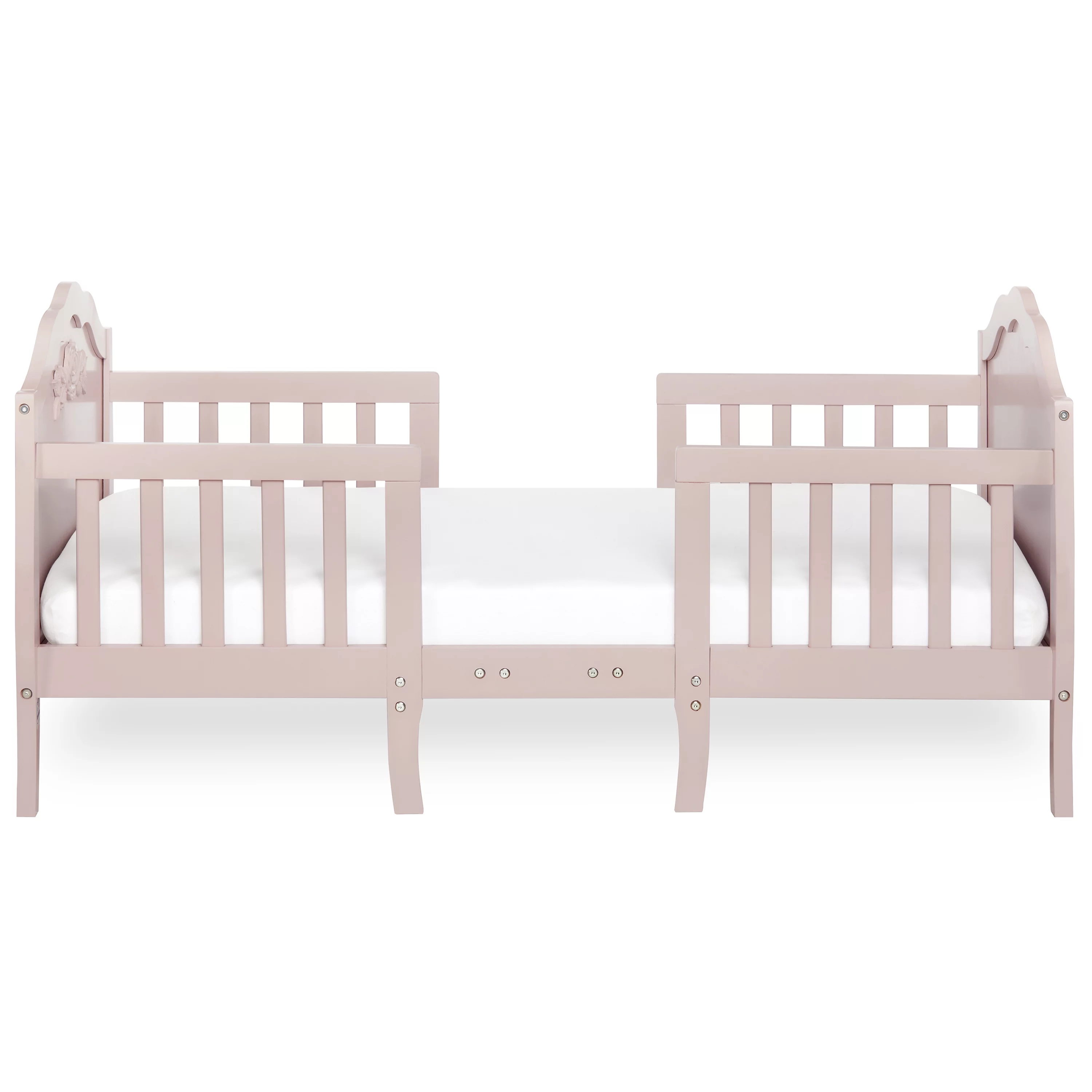 Dream On Me Rose 3-in-1 Convertible Toddler Bed, Greenguard Gold and JPMA Certified, Blush Pink
